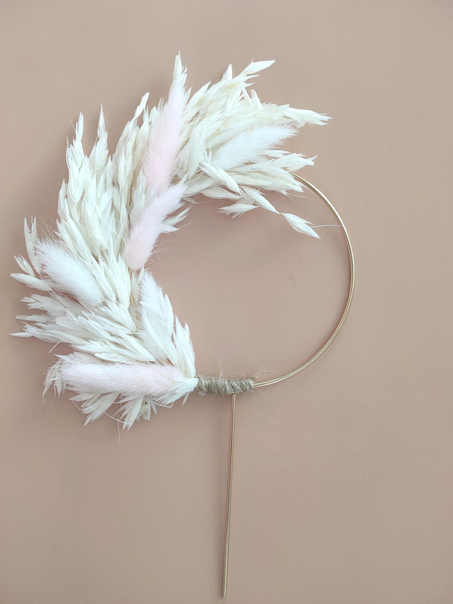 Boho Bunny Tails cake topper Wedding cake decoration Dried flower cake topper Birthday cake embellishments