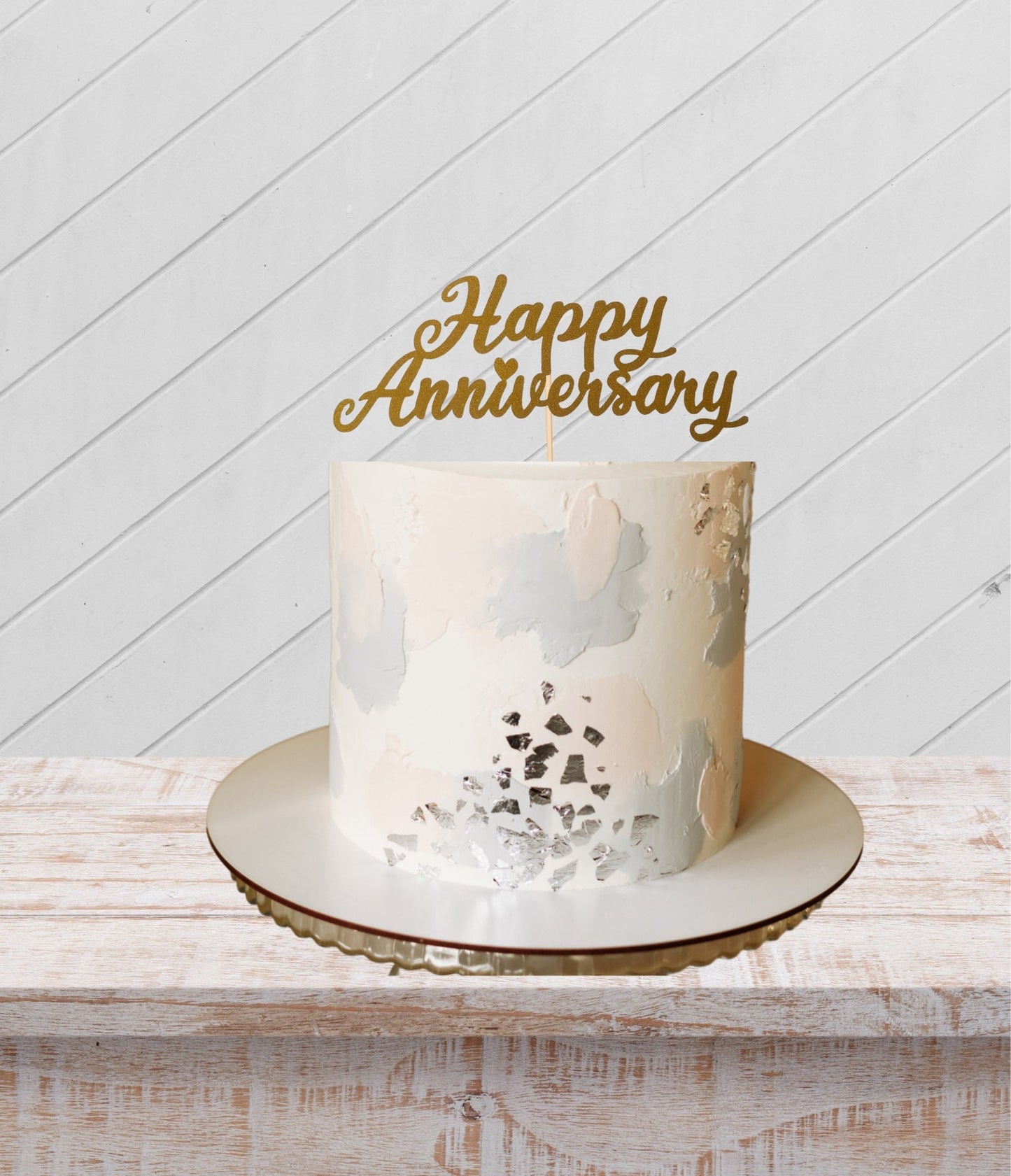 Anniversary cake topper party celebration sign top Anniversary cake embellishment Memorable anniversary cake decoration