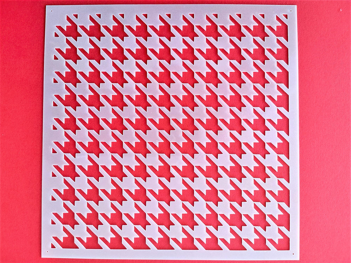 Houndstooth Cake stencil perfect for cake decoration, hounds-tooth pattern, Mylar 190 cake stencil, Reusable stencil for decoration