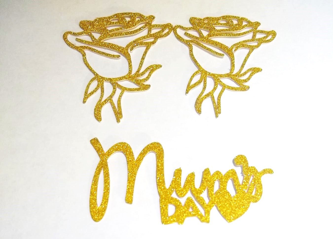 6 pcs Mum's day cupcake topper, rose cupcake topper for Happy mothers day, customisable topper.