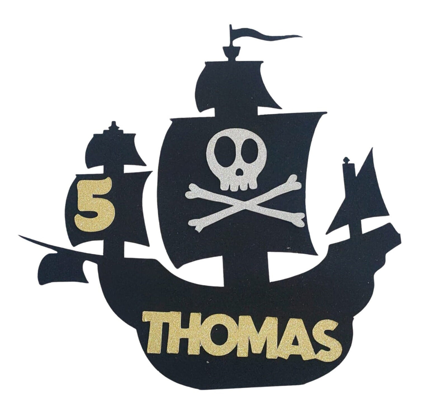 Custom Pirate bundle, pirate cake decoration, Pirate birthday party, pirate cake topper, personalised with any name and age