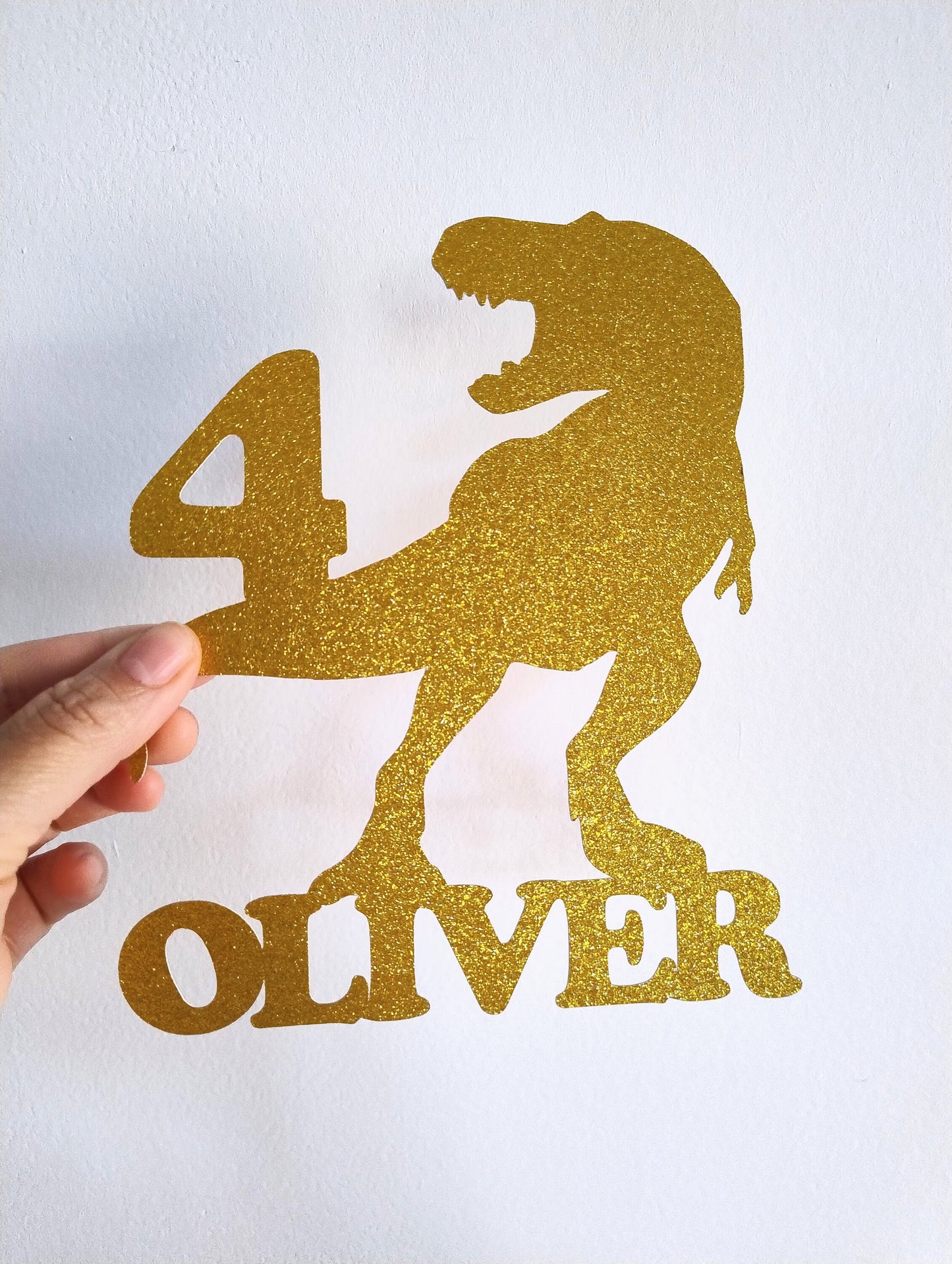 Dinosaur Cake Topper personalised dinosaur theme party celebration sign cake decoration dinosaur custom topper birthday T Rex party decor