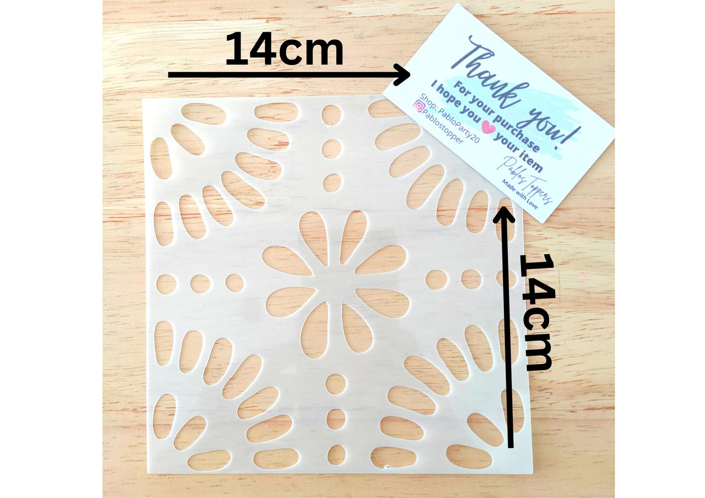 Flower Cake Stencil Cake Decoration Flower Design Stencil Mylar 190 Micron Reusable Fondant Icing Template Baking Tool Cookie Decor