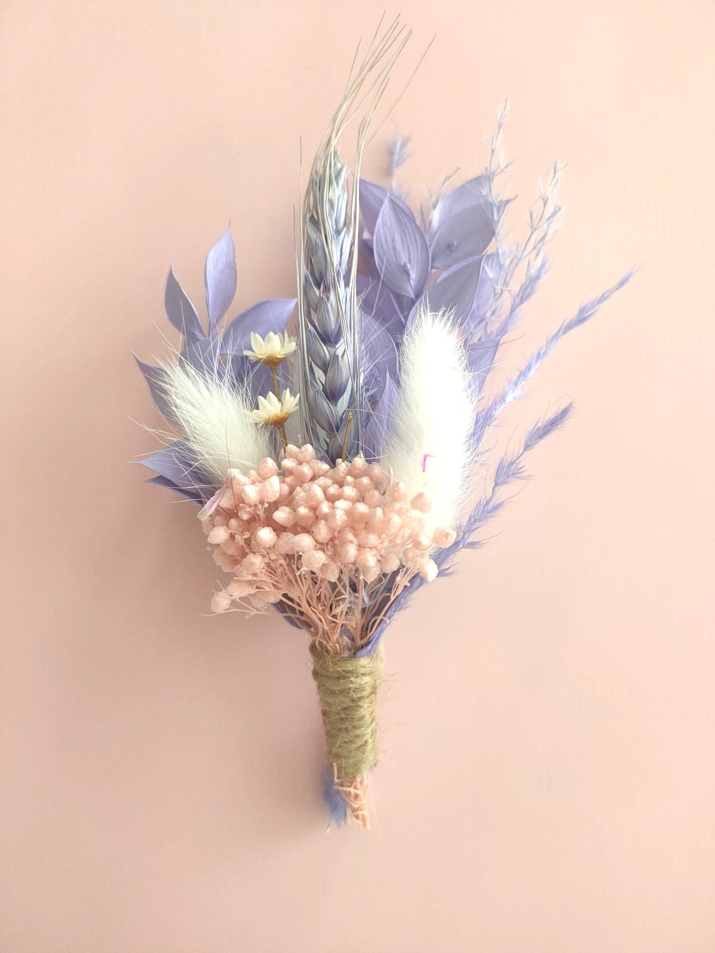 Boho Mini Dry Flower cake topper decoration Pampas Cake Topper Small flower bouquet cupcake décor bunny tails dried bouquet table decoration