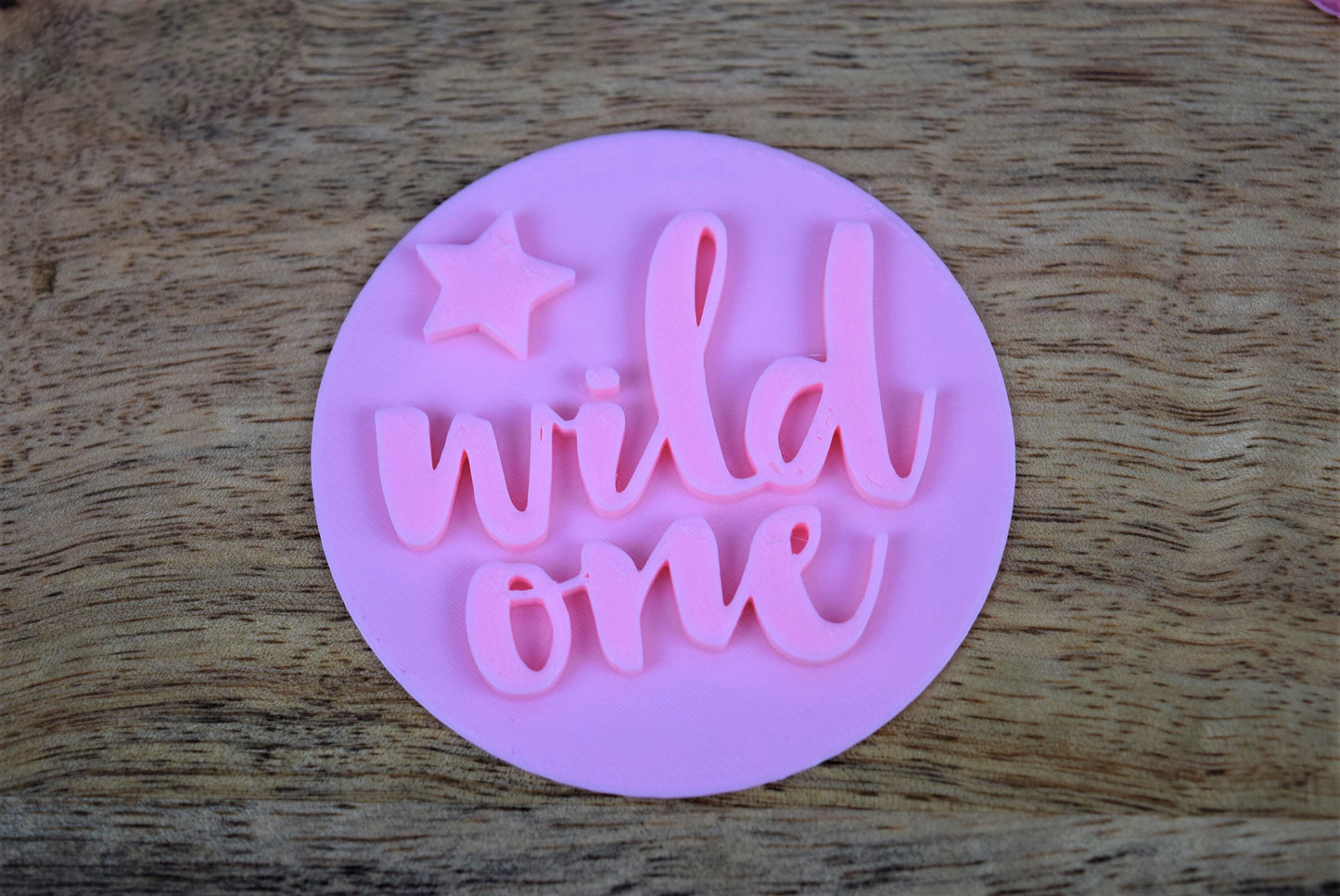 Wild one birthday fondant embosser, birthday decoration cookie fondant stamp embosser