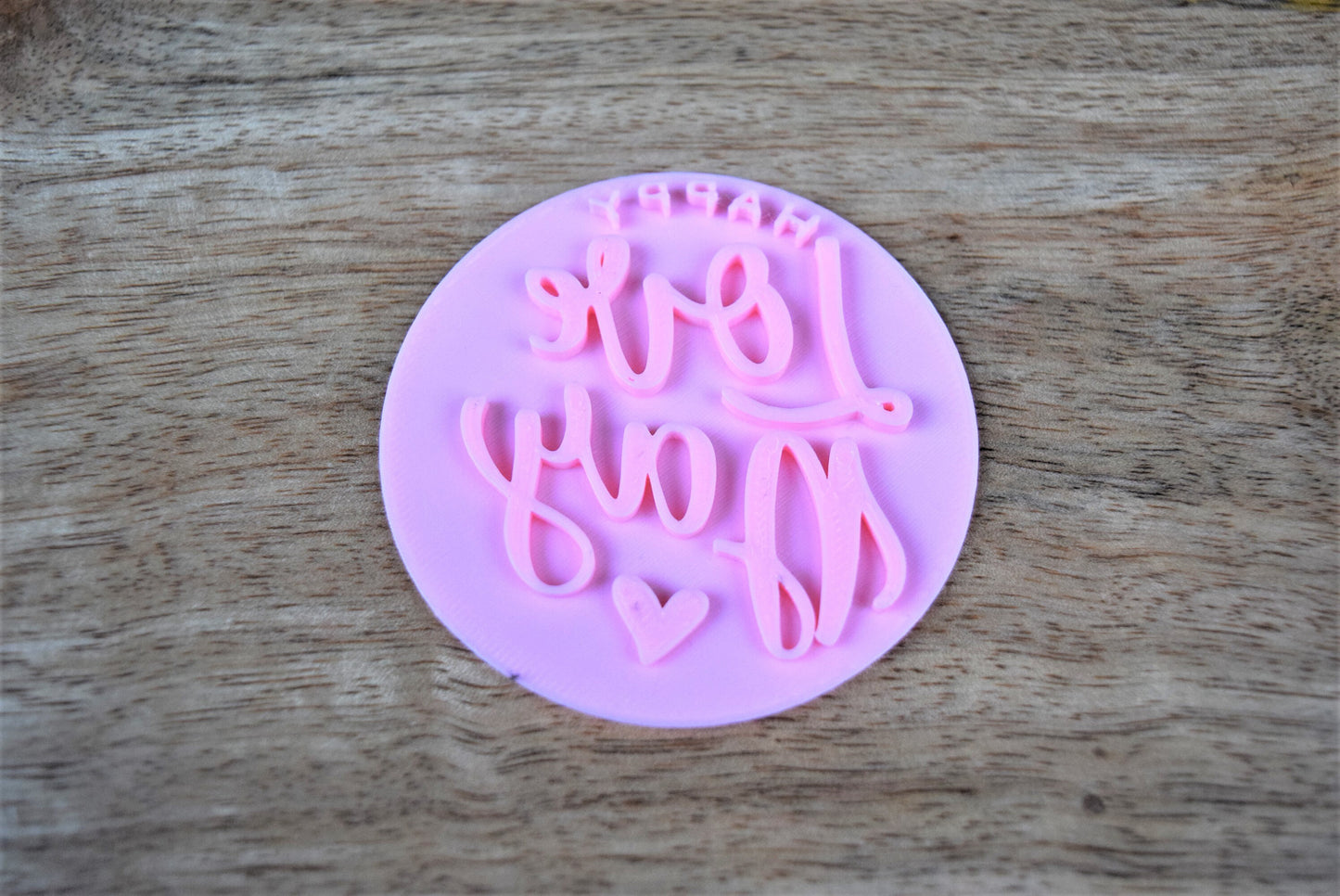 Valentine's day cookie stamp embosser topper, cupcake decoration