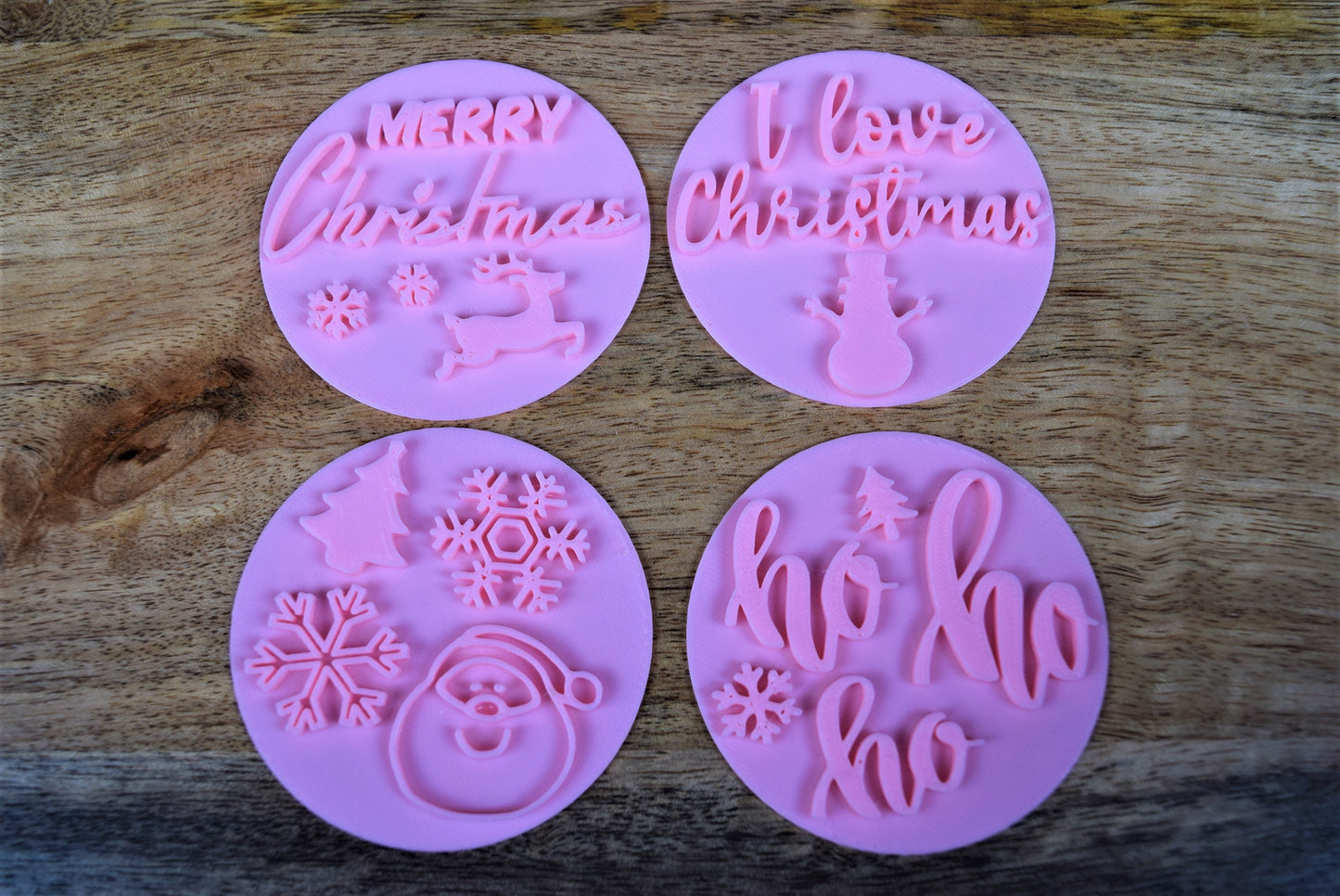 I love Christmas cookie fondant stamp embosser decoration, Christmas icing decoration, Christmas cookie stamp