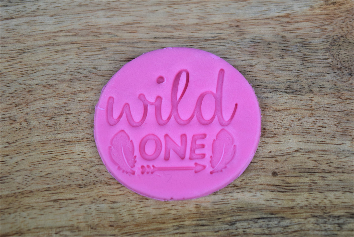 Wild one birthday fondant stamp embosser, cookie stamp embosser