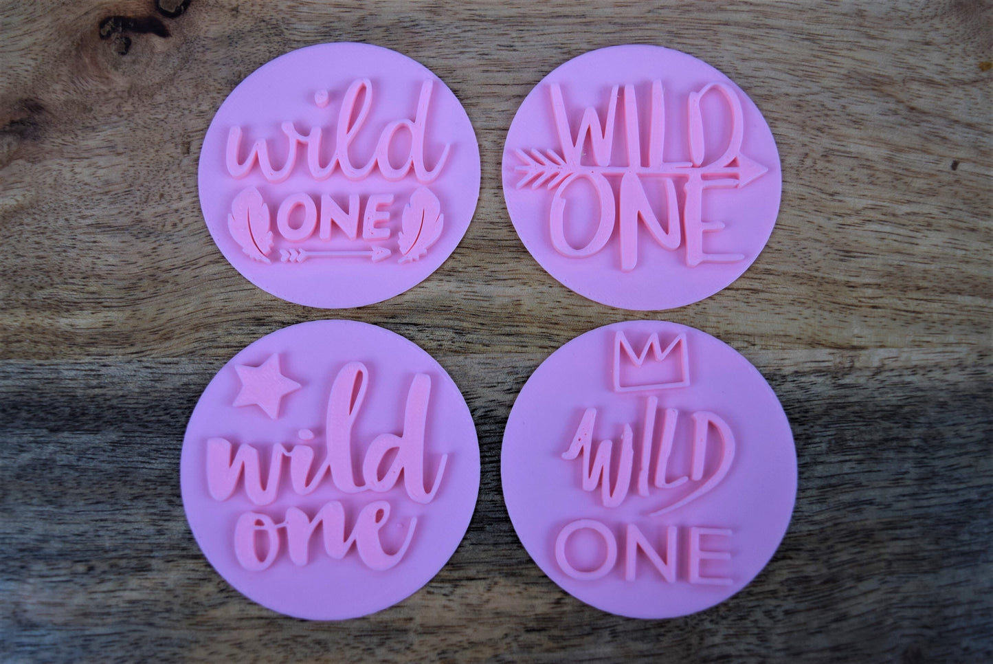 Wild one birthday fondant embosser, birthday decoration cookie fondant stamp embosser