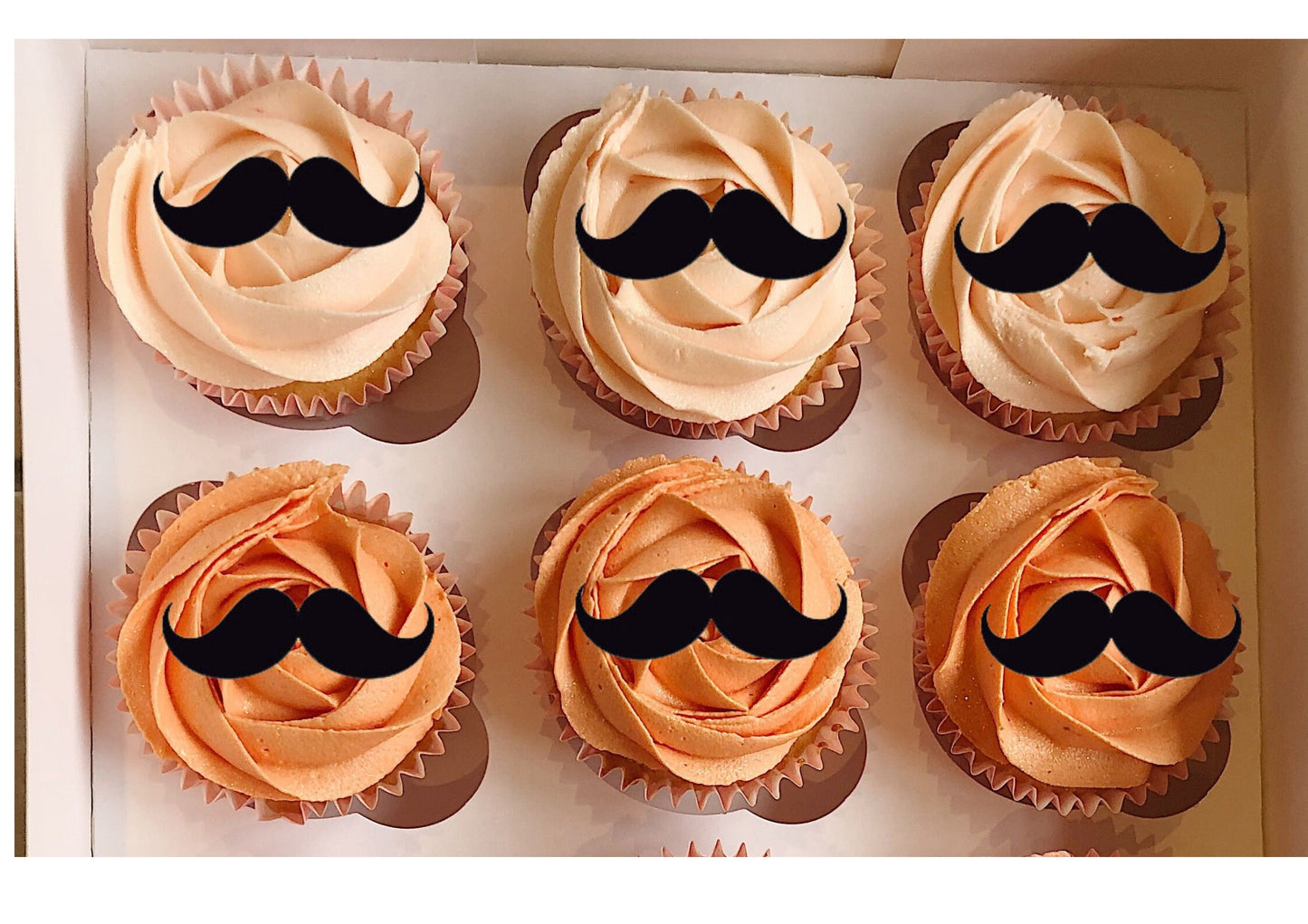 Father's Day Mustache Cupcake Toppers Father's Day Fun Toppers Moustache Cupcake Decorations for Dad Fun Baking Decorations