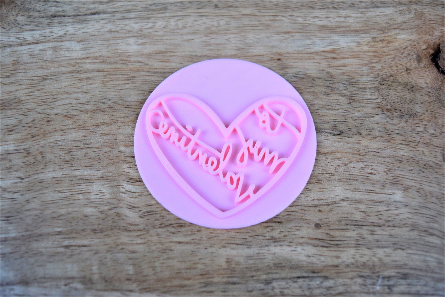 My valentines cookie stamp embosser, cupcake and sweet boxes fondant stamp topper