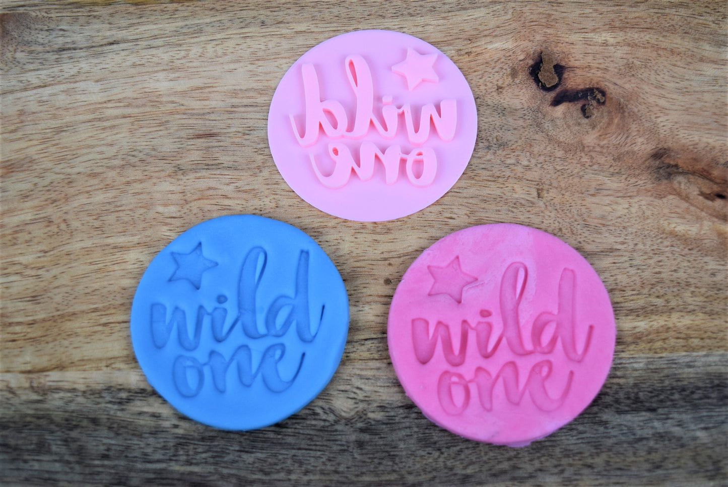 Wild one birthday fondant embosser, birthday decoration cookie fondant stamp embosser