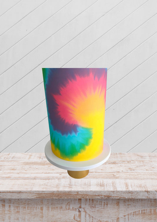 Tie Dye cake wrap, perfect for cake decoration, Cake Wrap, edible image, icing sheet, edible cake decoration