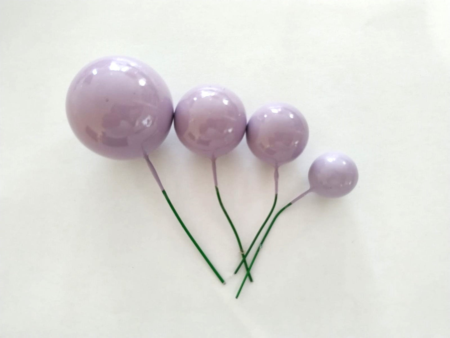 Lilac ball cake topper birthday cake accessories sphere cake decoration bundle