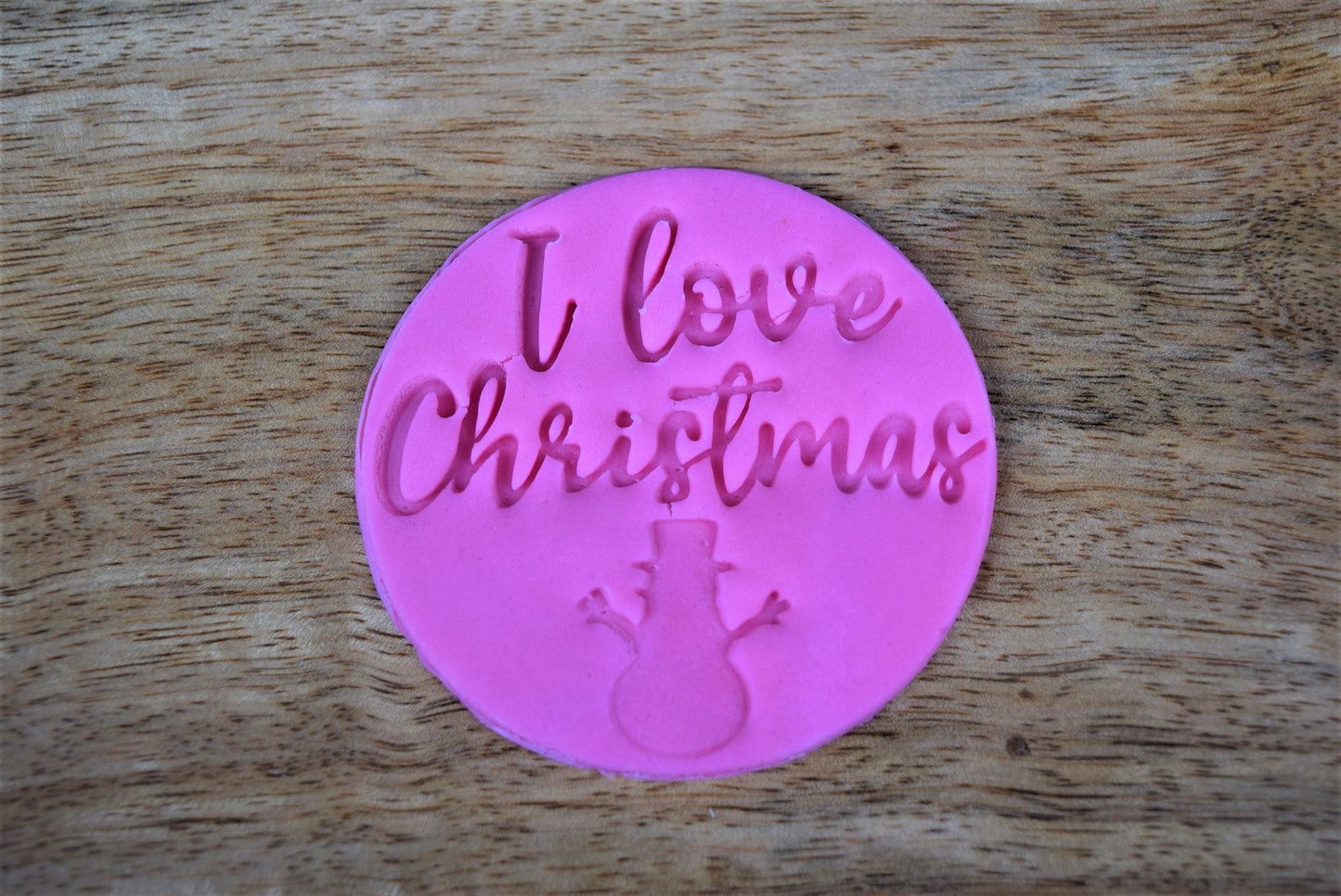 I love Christmas cookie fondant stamp embosser decoration, Christmas icing decoration, Christmas cookie stamp