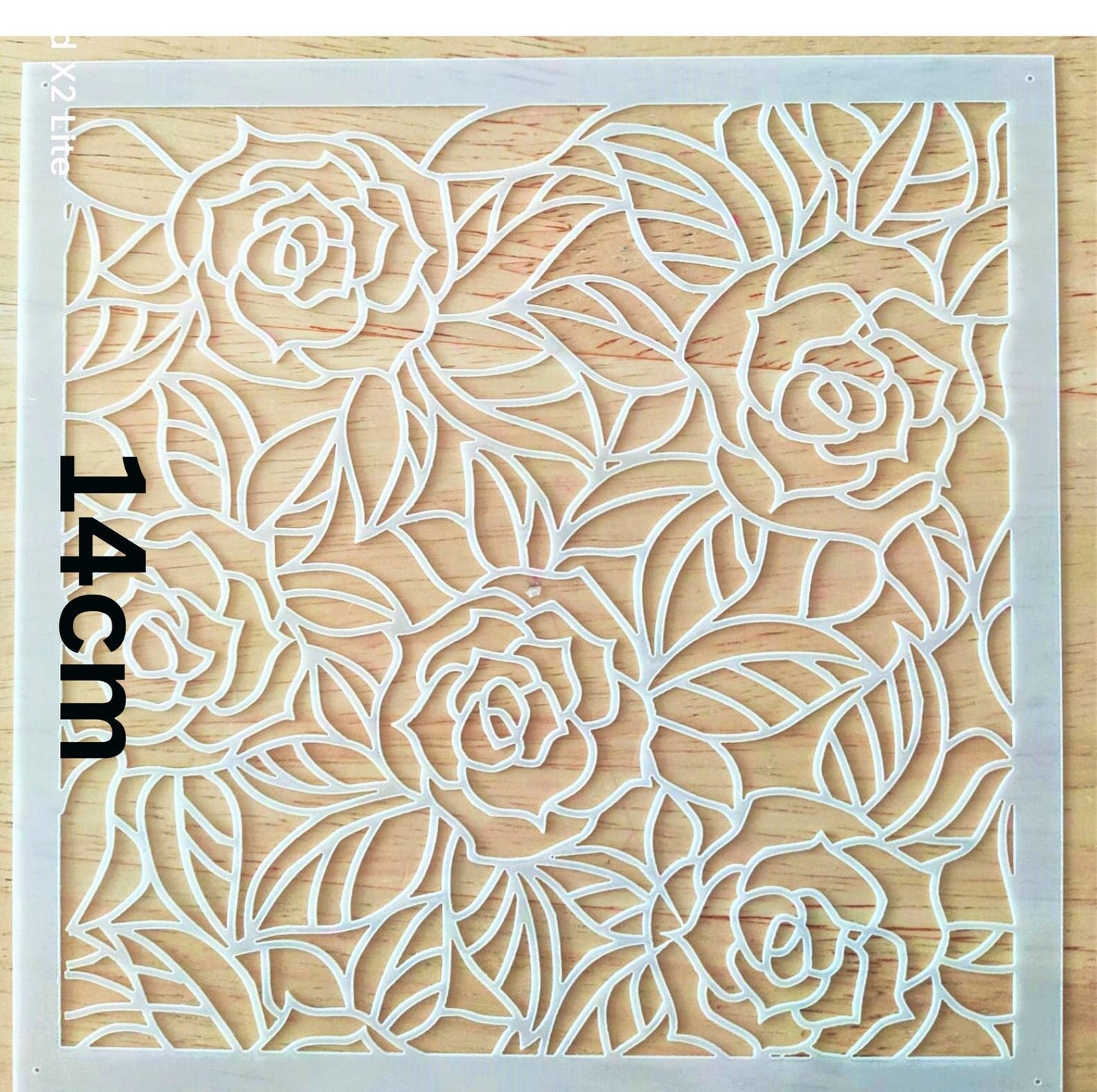 Rose cake stencil pattern for cake decoration, cake decoration with stencil tool, cake stencil, reusable stencil, Mylar stencil