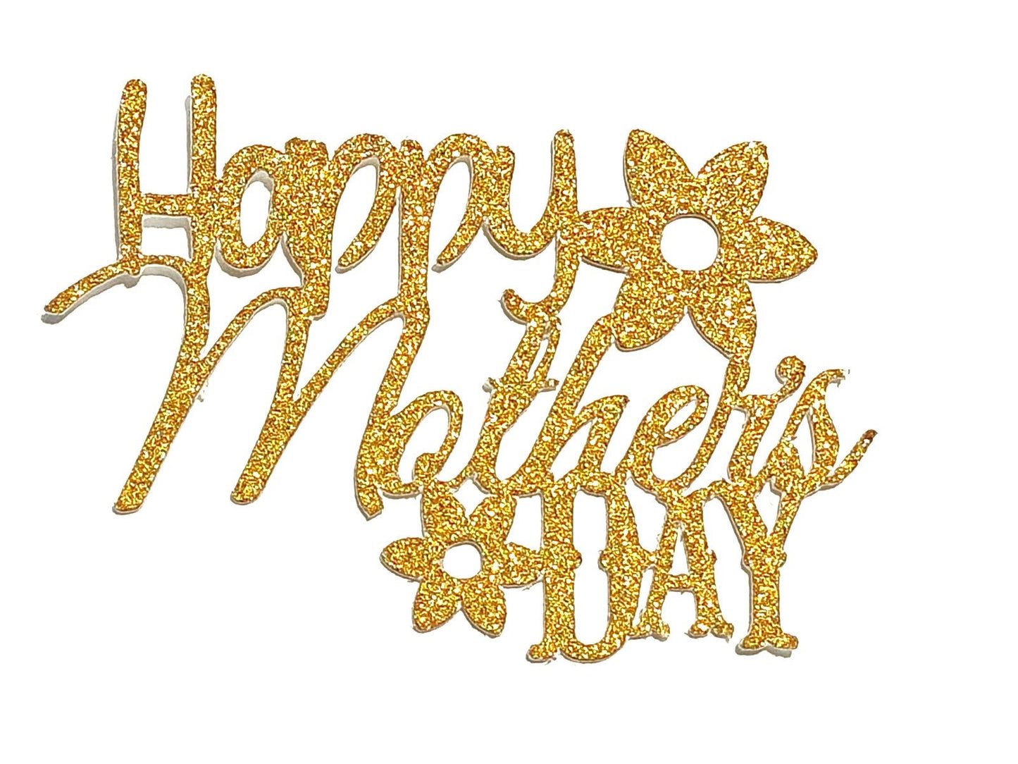 Happy mother's day cupcake topper, mother cake topper, cupcake topper, glitter cupcake topper