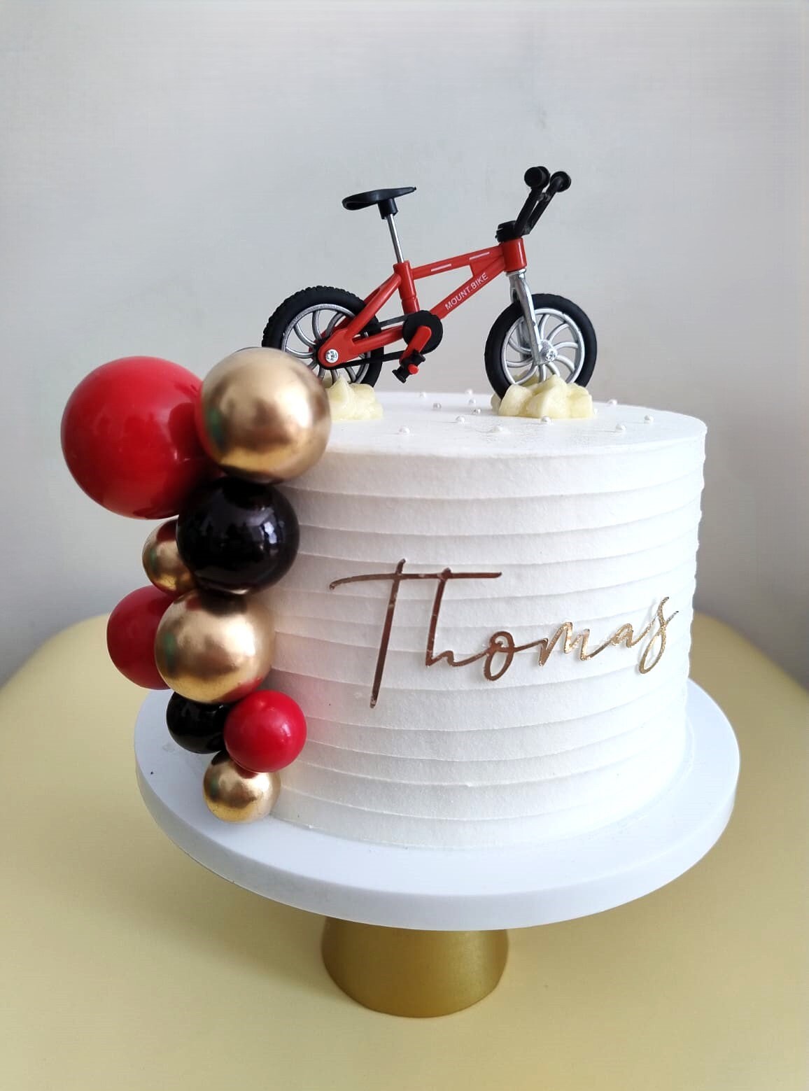 Custom Bike Bundle Cake Topper  Cycling Birthday cake Decor Set personalised Charm cake accessories and Balls  bundle cake decoration