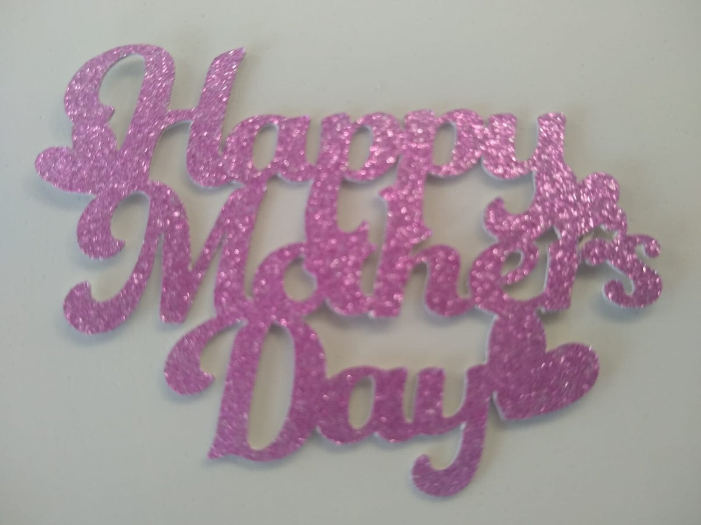 Happy Mothers Day cupcake toppers, mum cake topper, glitter topper, personalised topper customised topper, flower topper decor