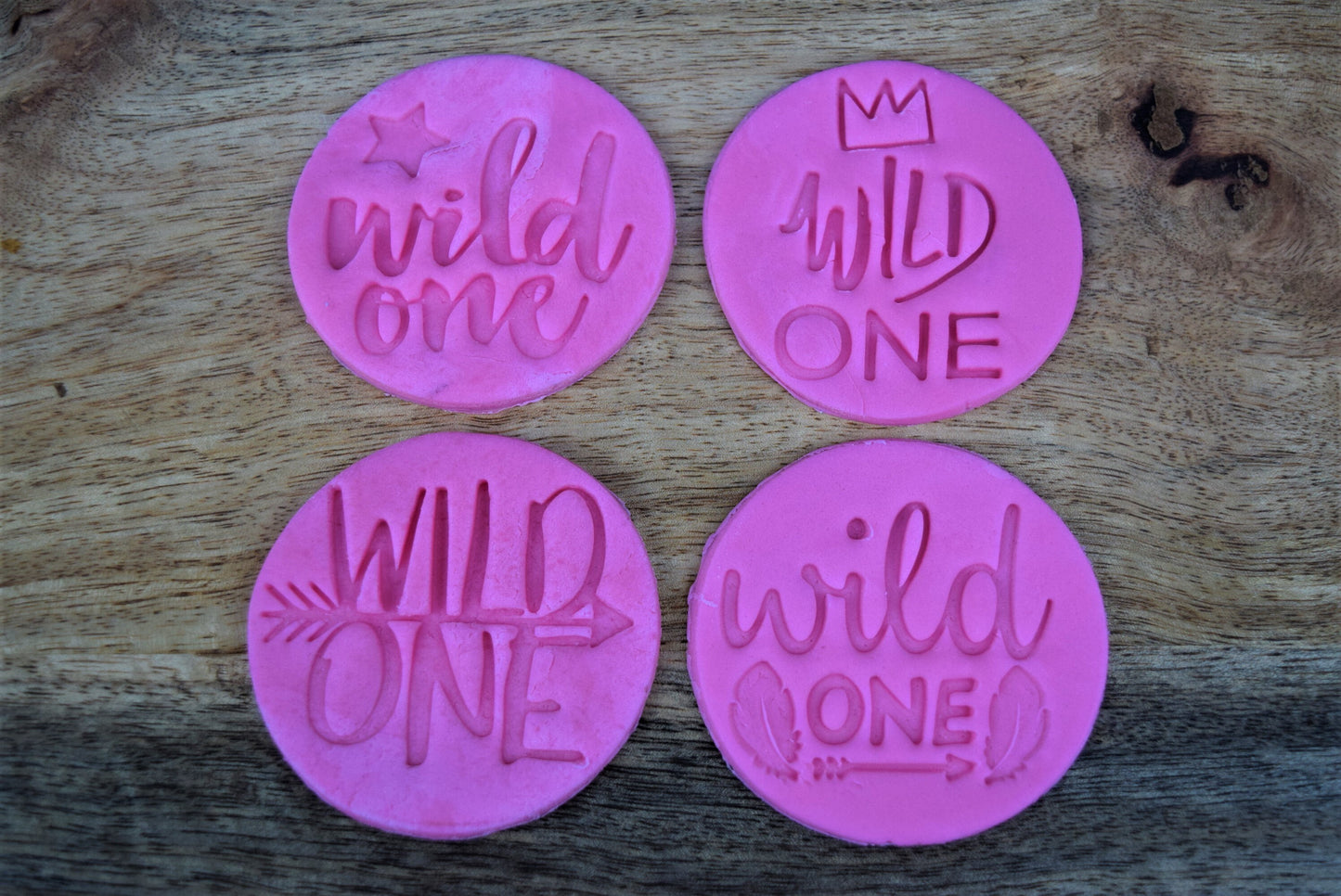 Wild one birthday fondant embosser, birthday decoration cookie fondant stamp embosser