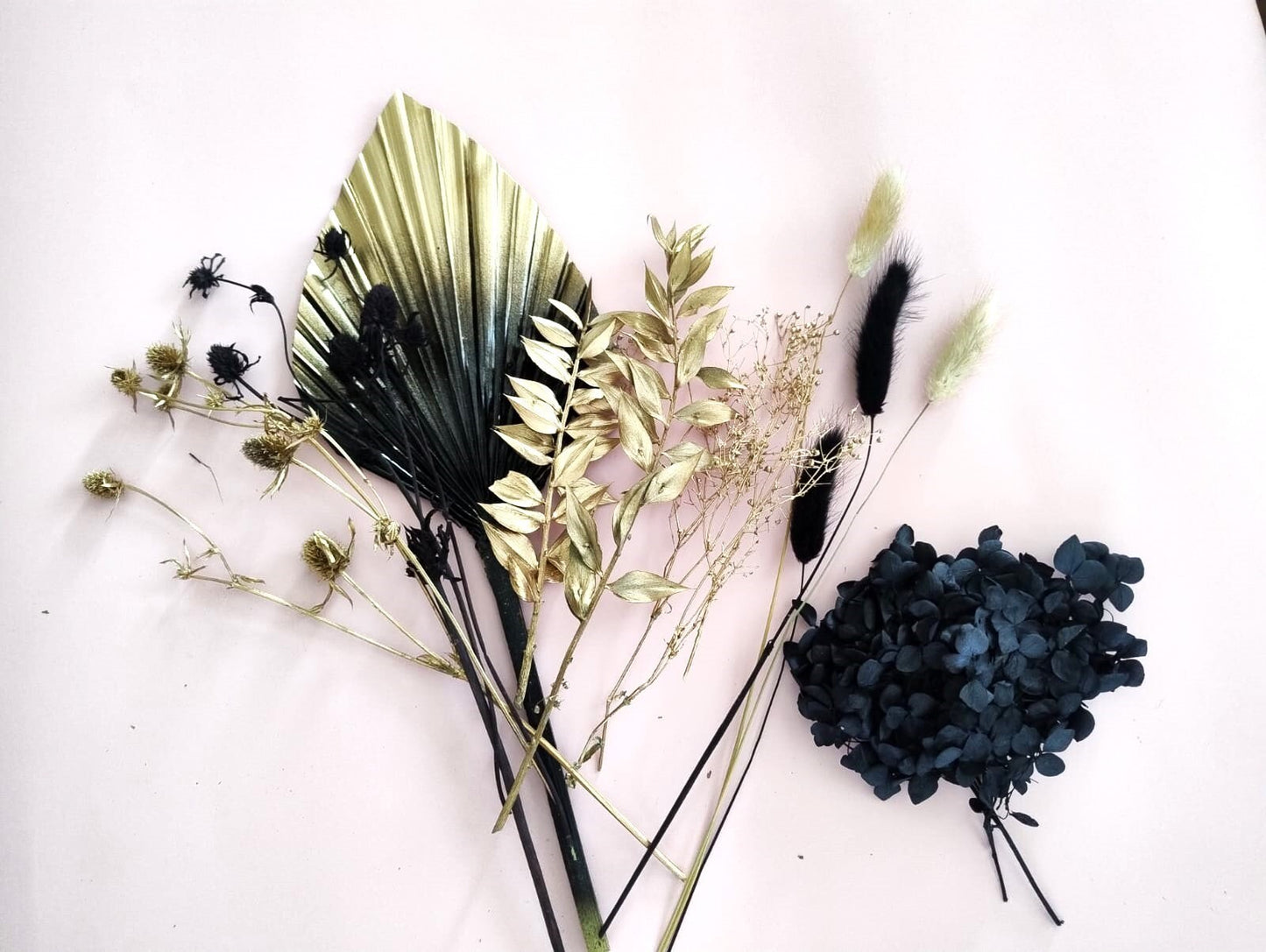 Black Dried flower bouquet cake topper Rustic Boho Wedding Cake Decoration Birthday Bridal Shower Party Cake accessories