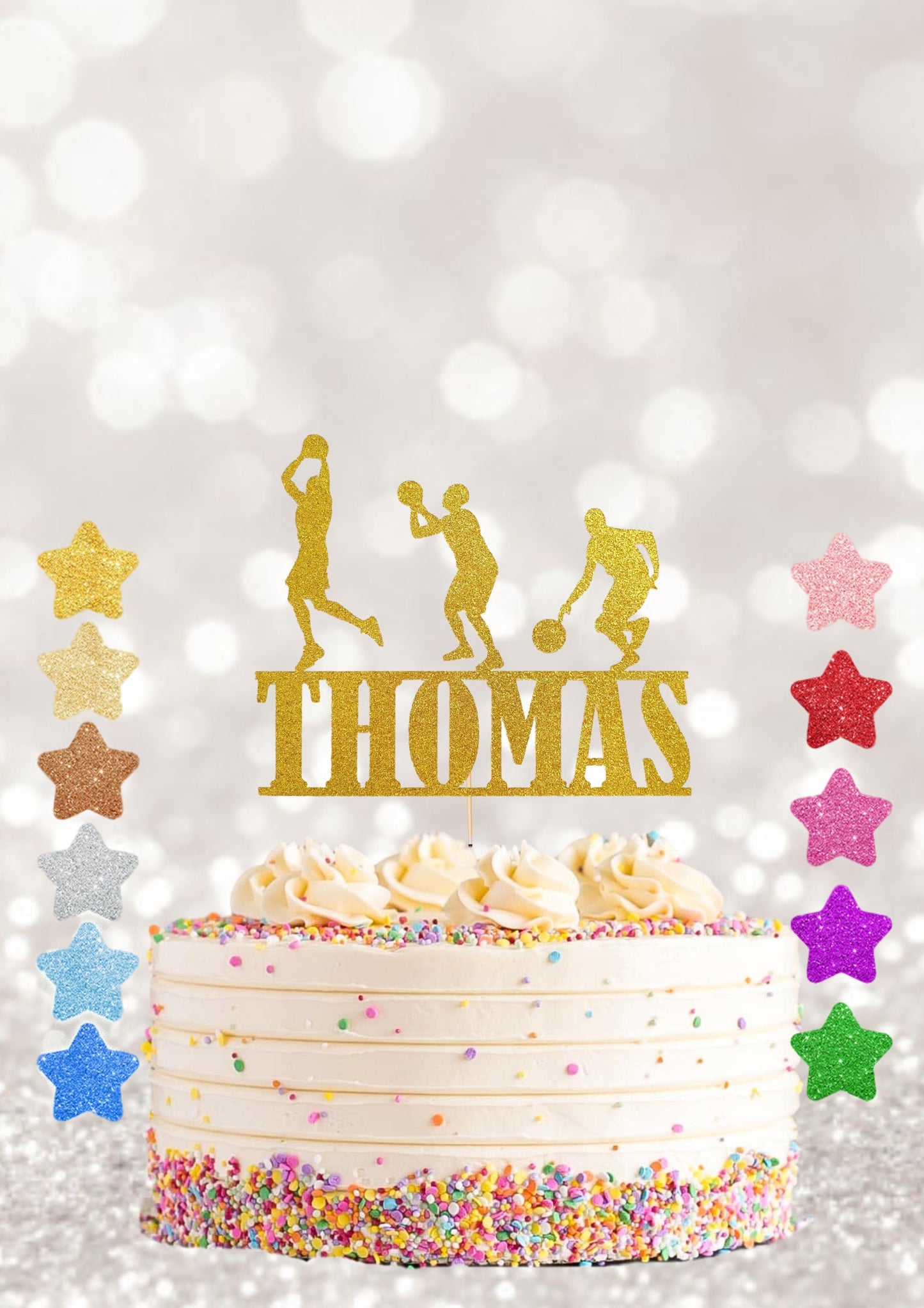 Basketball personalised cake topper, Birthday cake topper, any name and any age cake topper, cake decoration, play basketball topper,