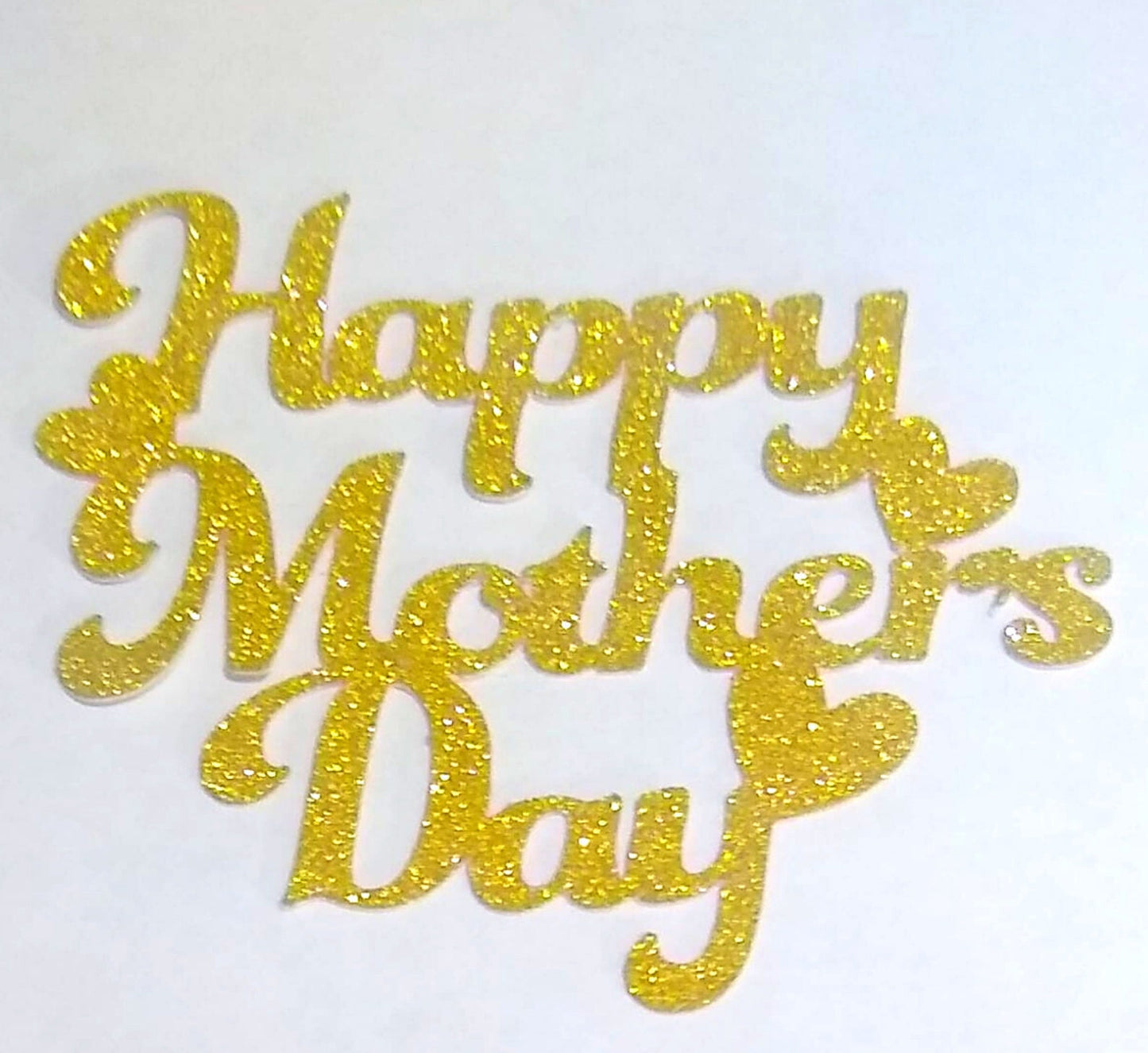 Happy Mothers Day cupcake toppers, mum cake topper, glitter topper, personalised topper customised topper, flower topper decor