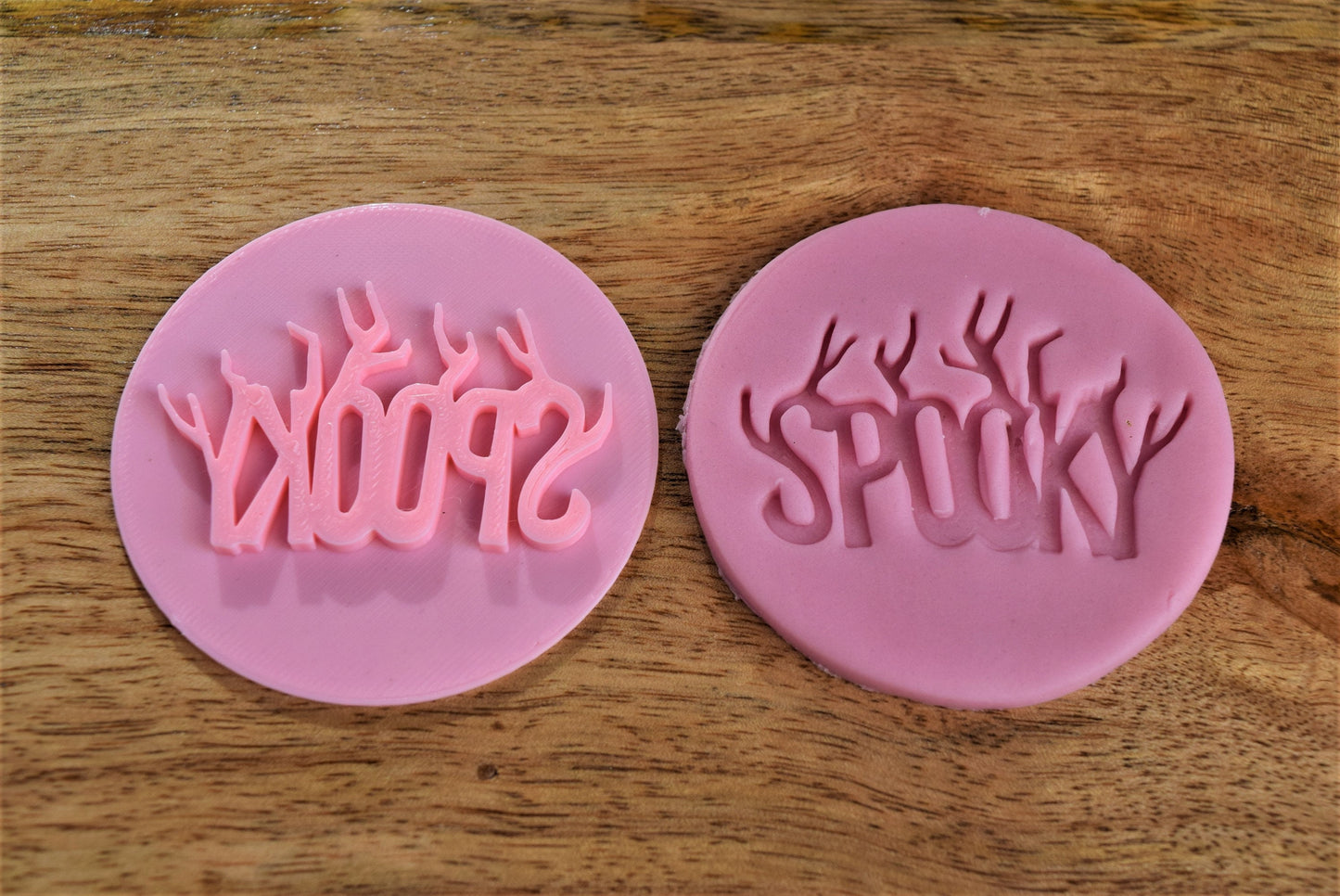 Spooky c fondant cookie stamp embosser perfect for cupcake and boxes decoration