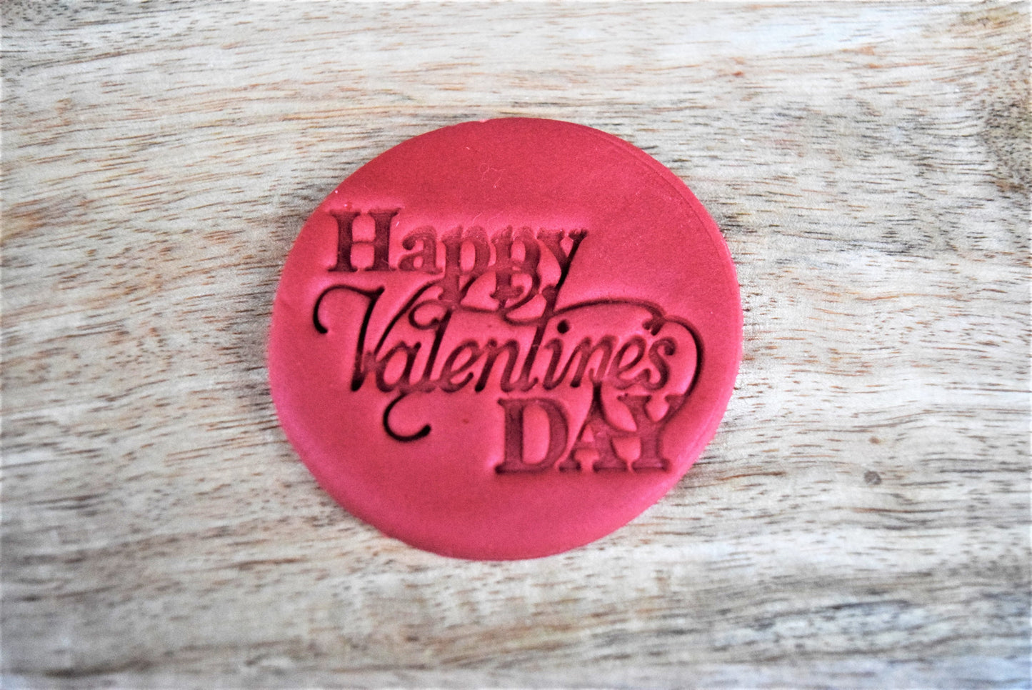 Happy valentine's day cookie fondant stamp topper, Valentines cupcake fondant embosser topper