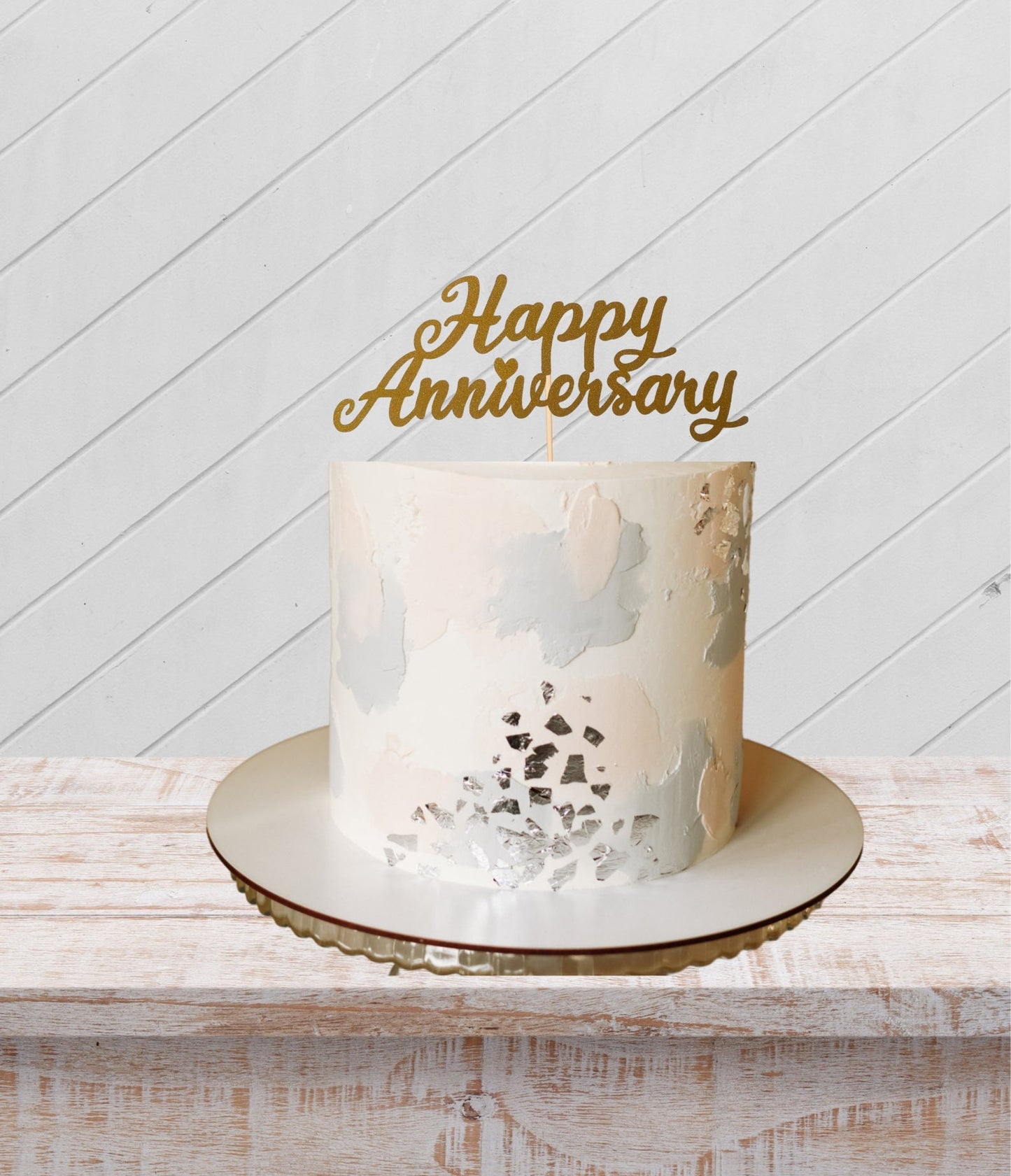 Anniversary cake topper party celebration sign top  Anniversary cake embellishment Memorable anniversary cake decoration