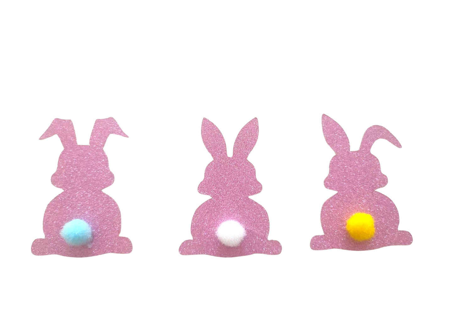 Easter cupcake topper decoration bunny glitter Easter bunnies cake cupcake cookie decoration sign Easter cupcake Handmade Easter toppers