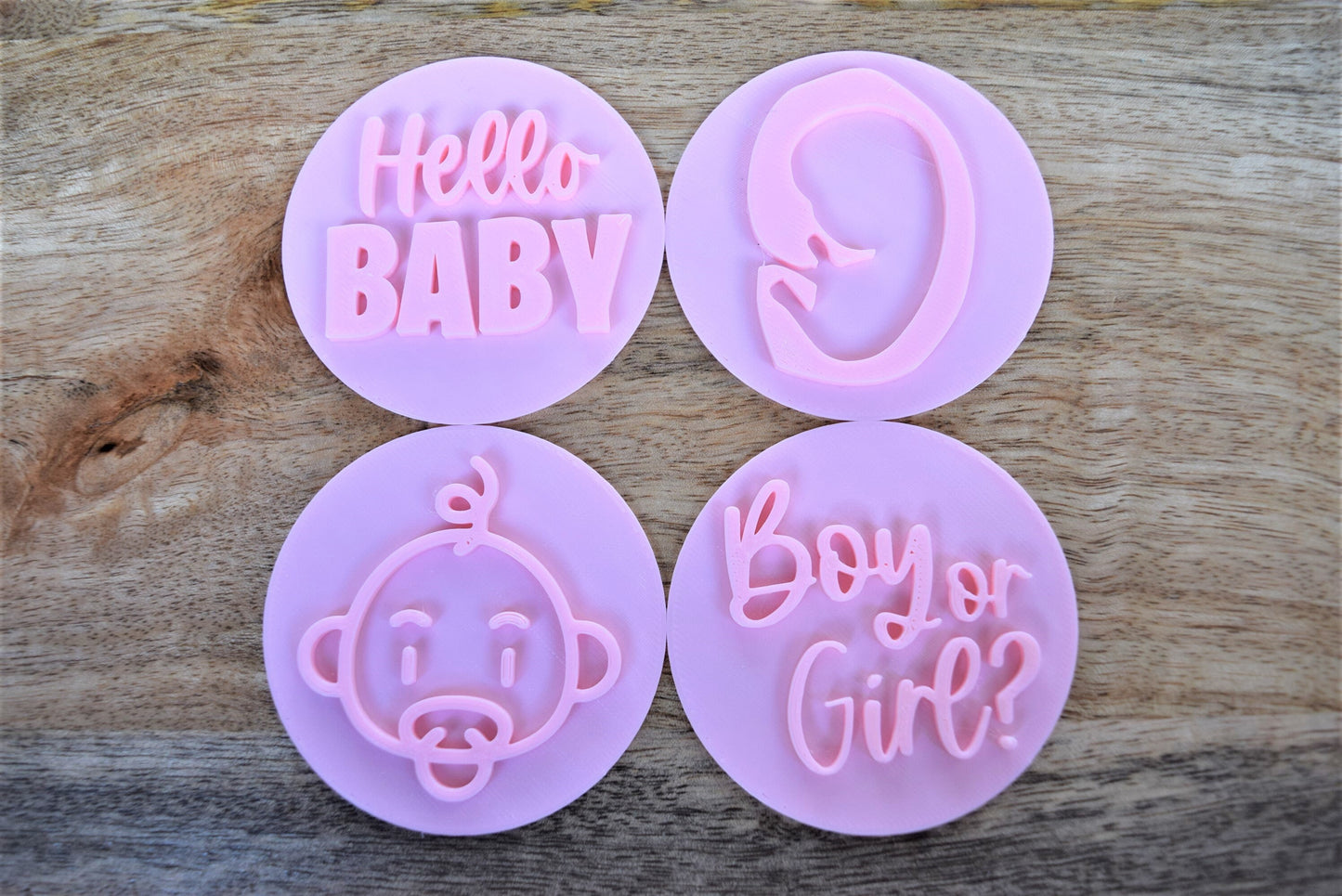 Baby Girl cookie embosser decoration tool cupcake topper design baby review fondant stamp embellishment cookie impression tool