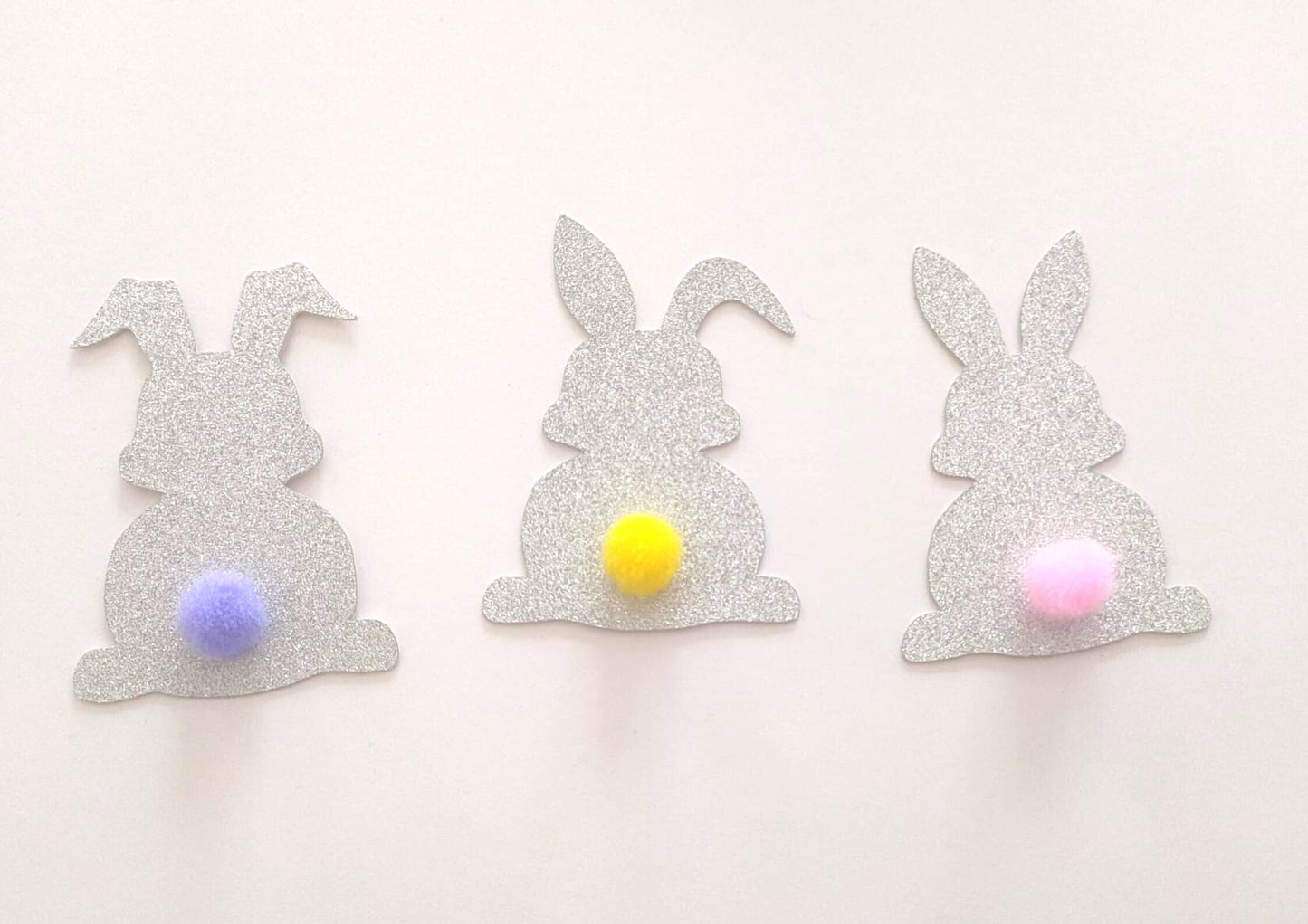 Easter cupcake topper decoration bunny glitter Easter bunnies cake cupcake cookie decoration sign Easter cupcake Handmade Easter toppers