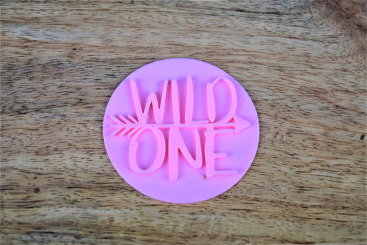 Wild one cookie stamp embosser, birthday cupcake and sweets boxes fondant stamp embosser decoration