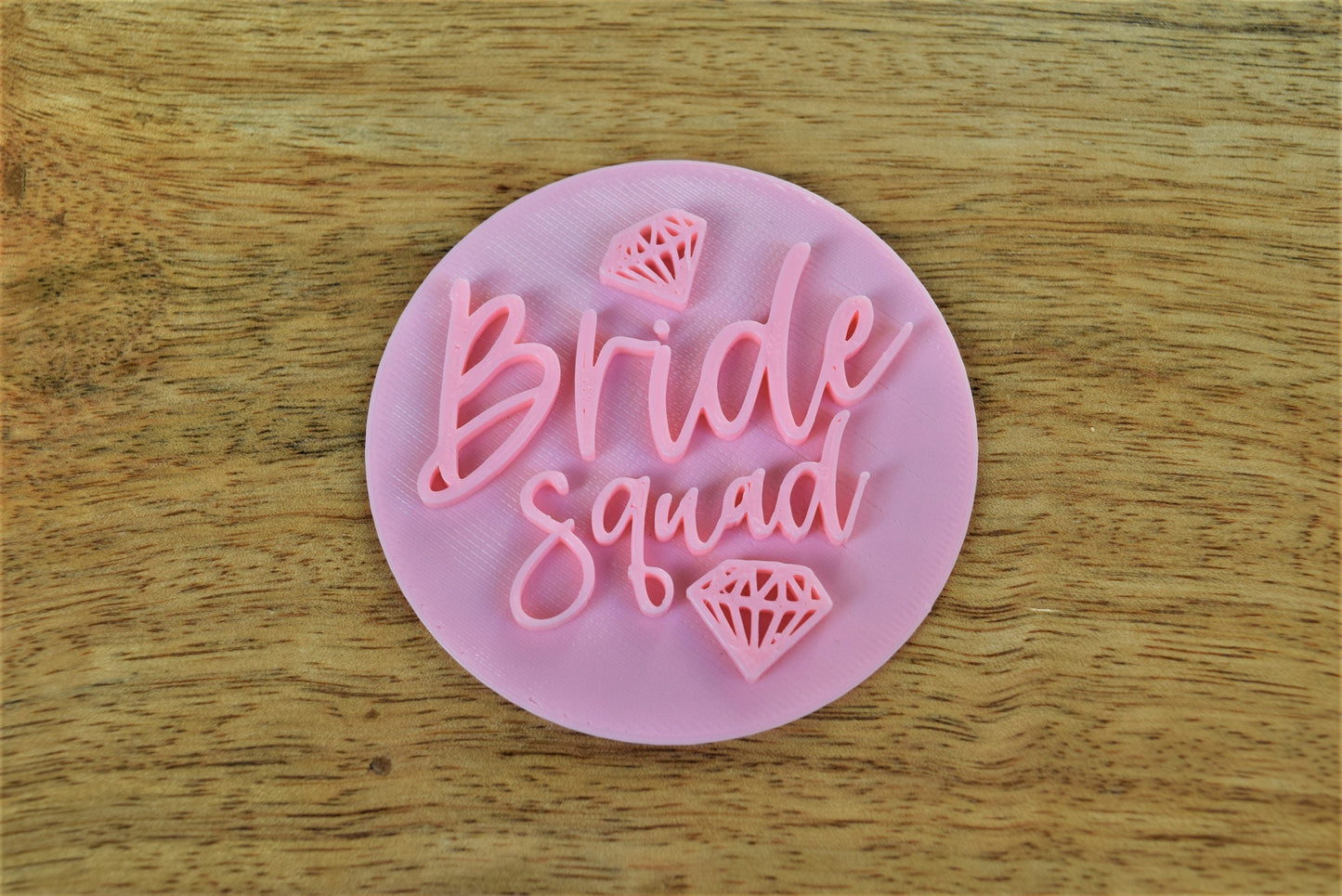 Bride squad embosser stamp hen party cupcake icing embosser topper Hen do cookie icing stamp decoration Bachelorette party fondant stamp