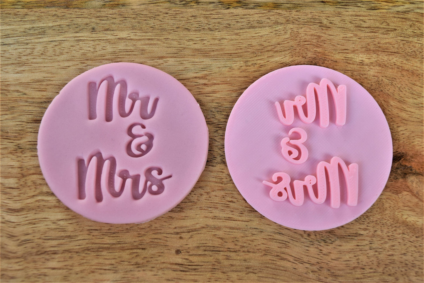 Mr & Mrs cookie embosser Icing cupcake topper embosser decoration tool stamp Bridal shower cupcake stamp wedding party fondant stamp topper