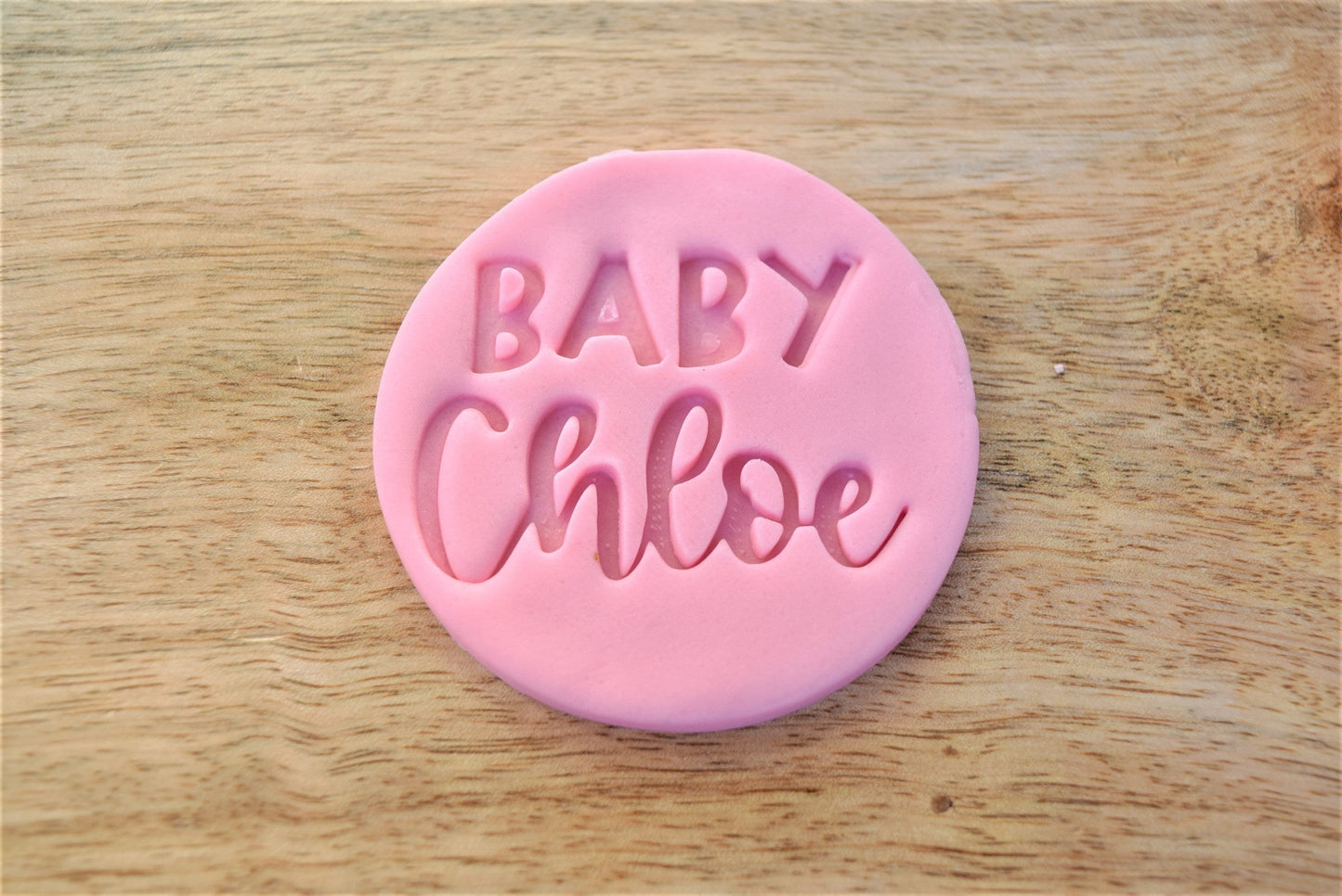 Custom fondant embosser, any name fondant stamp decoration, personalised cookie embosser