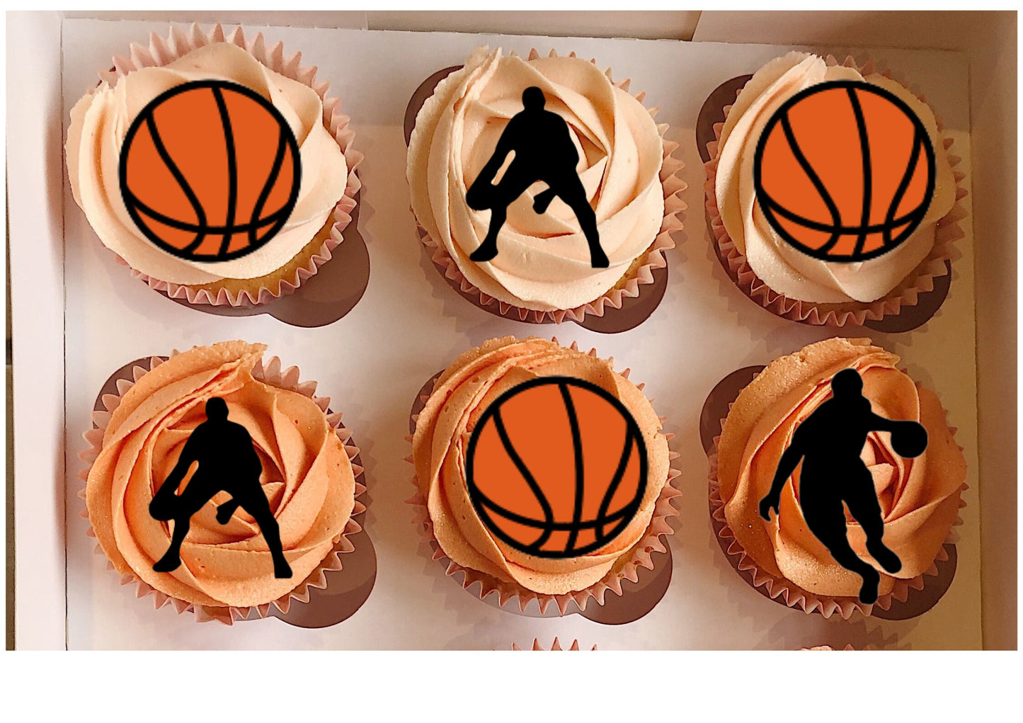 Basketball Cupcake toppers birthday cake decoration Basketball Party Decorations sport cupcake toppers Basketball Food Picks