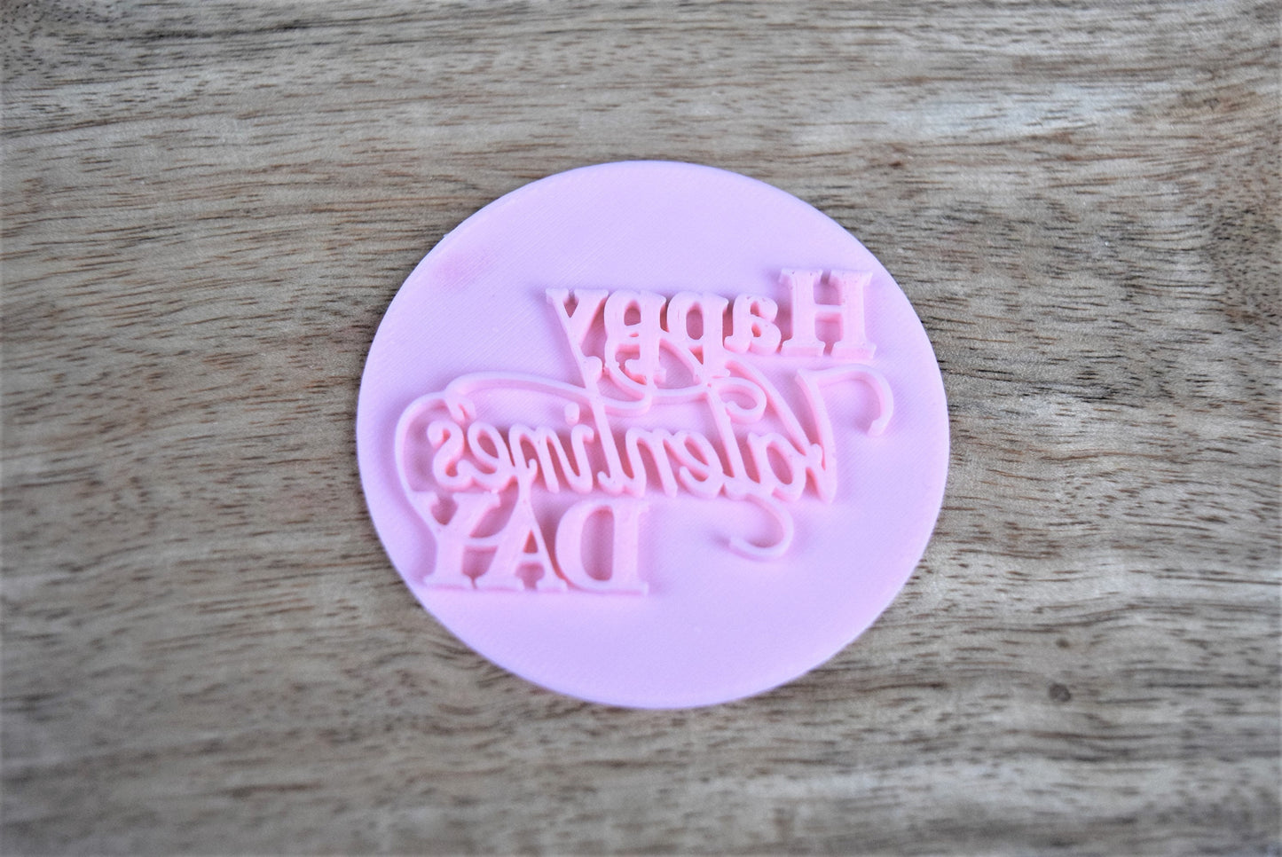 Happy valentine's day cookie fondant stamp topper, Valentines cupcake fondant embosser topper