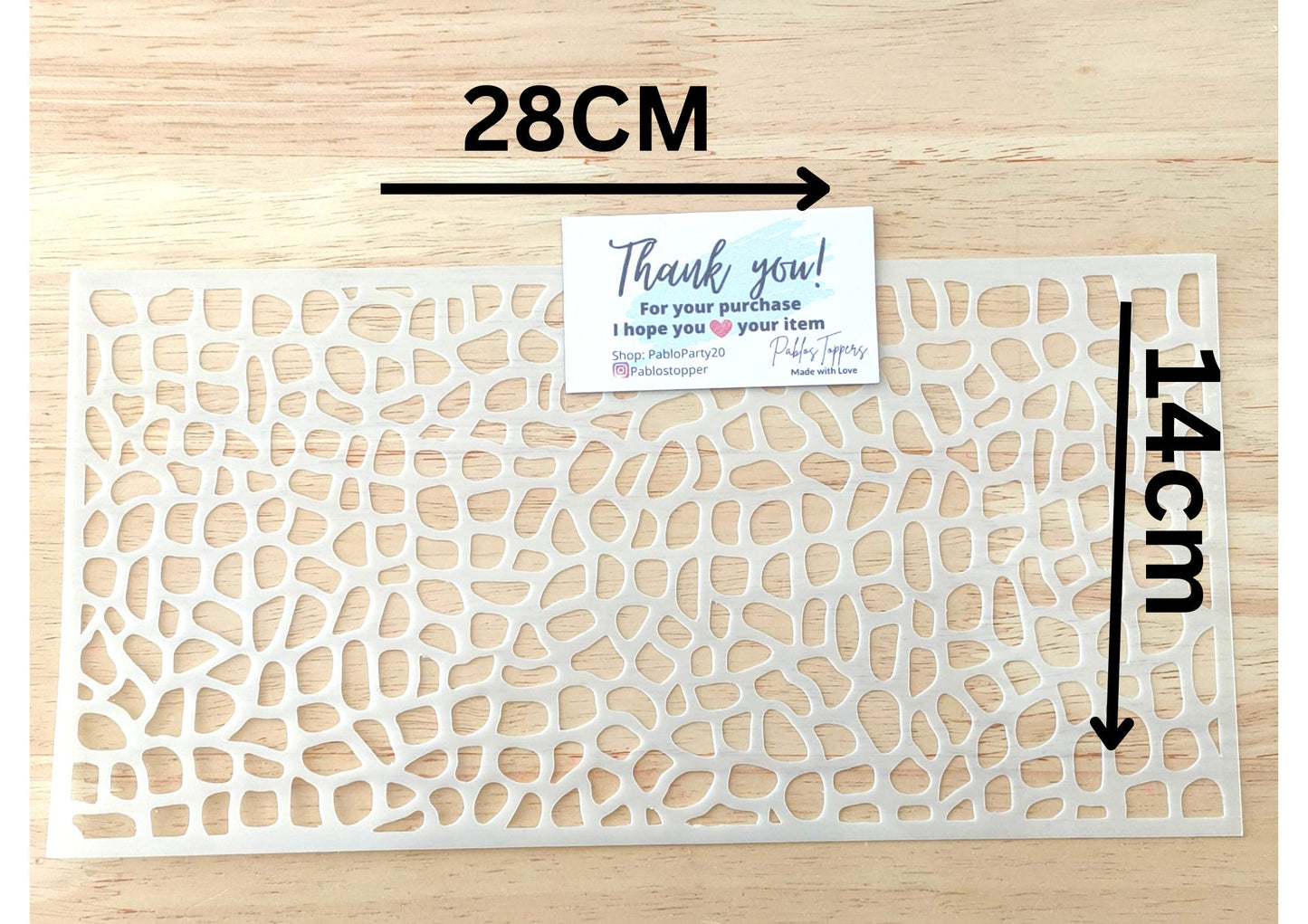 Snake Stencil Cake Decoration Mylar 190 Reusable Plastic Snake Skin Pattern Baking Template Fondant Icing Cookie Decorating