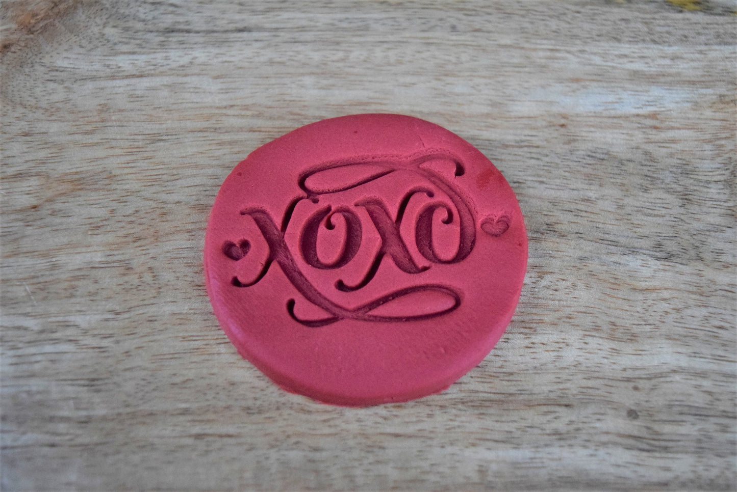 XOXO valentines cookie fondant stamp embosser, cupcake decoration fondant embosser topper