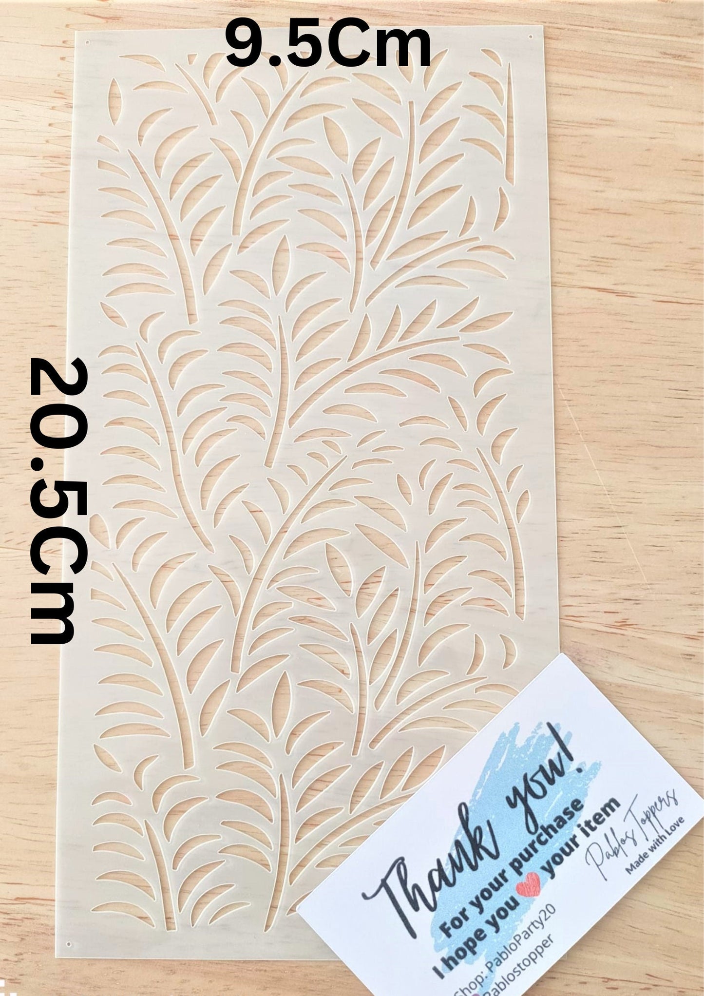 Leaves Cake stencil pattern, cake decoration, Mylar 190 reusable plastic, cake stencil, geometric reusable stencil, wedding stencil