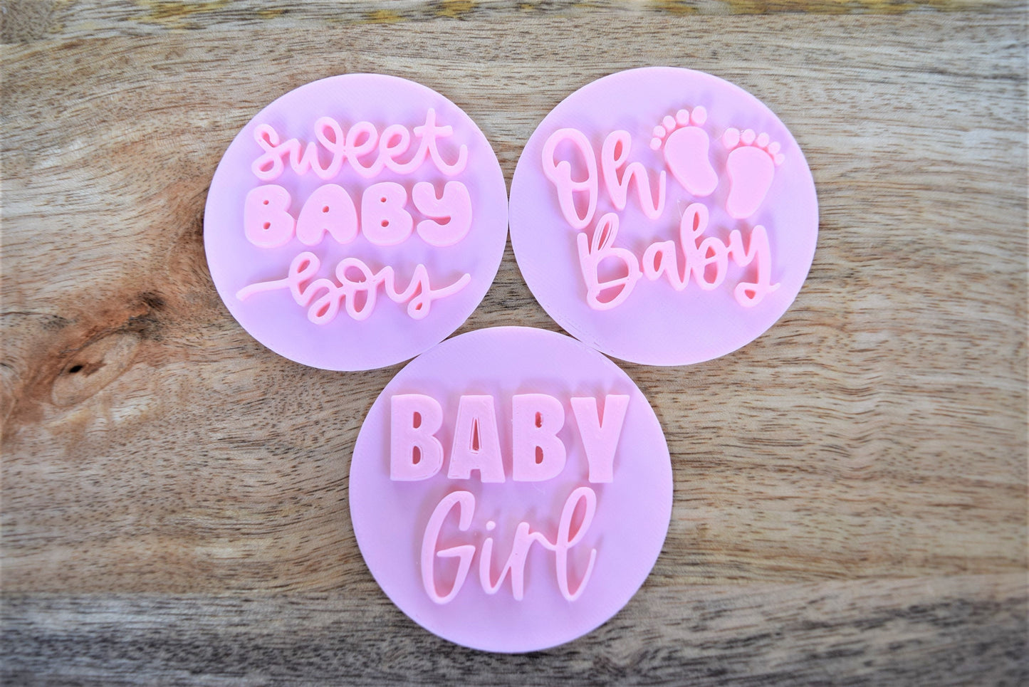 Baby Girl cookie embosser decoration tool cupcake topper design baby review fondant stamp embellishment cookie impression tool