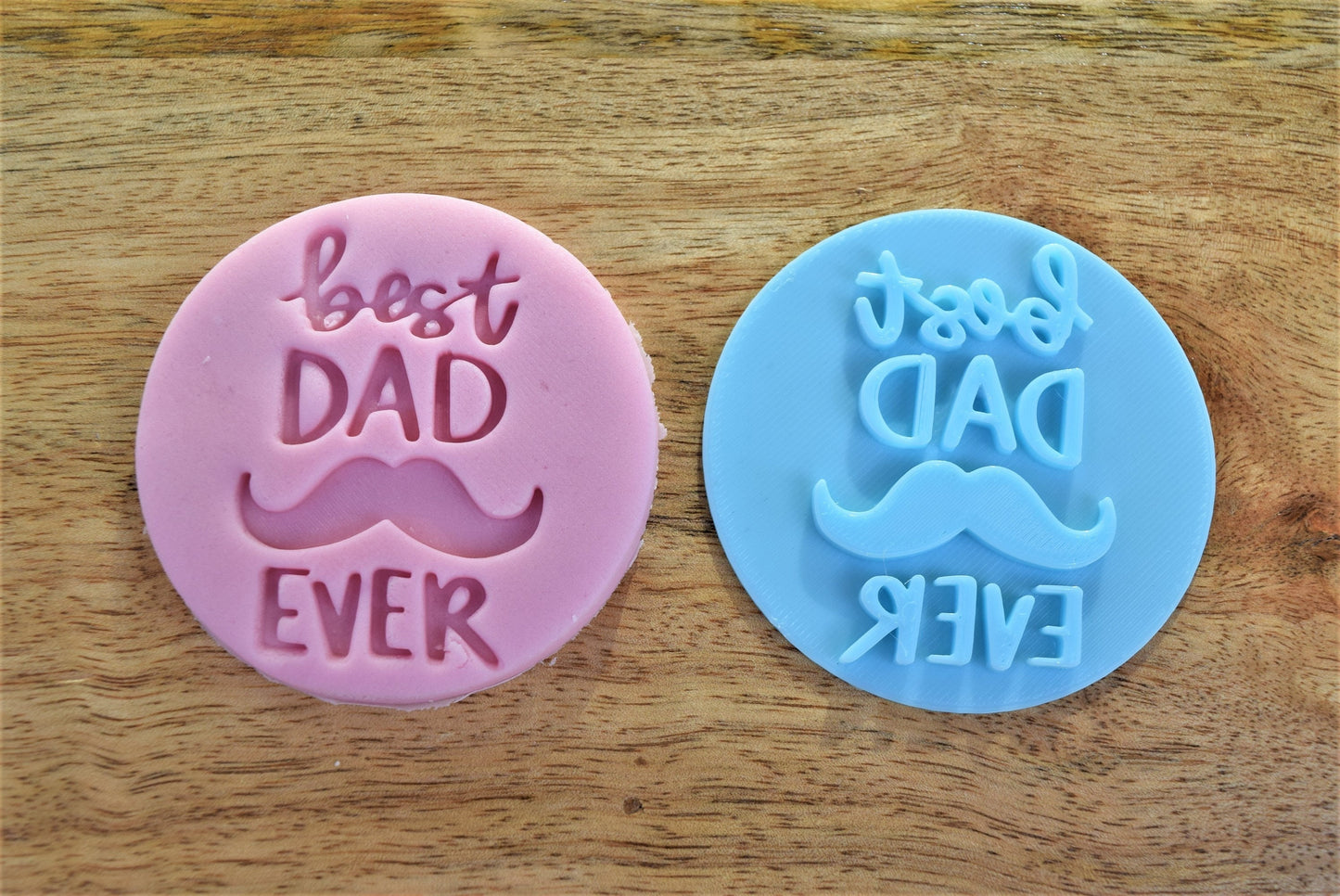 Best Dad ever icing stamp cookie and sweet fondant embosser decoration, happy father day