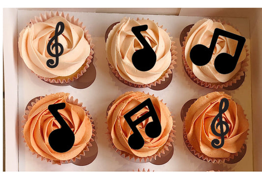 Music cupcake topper Party Decorations Music Theme Birthday Decor Rock Star Cupcake Toppers Music Theme Birthday Decor music notes Picks