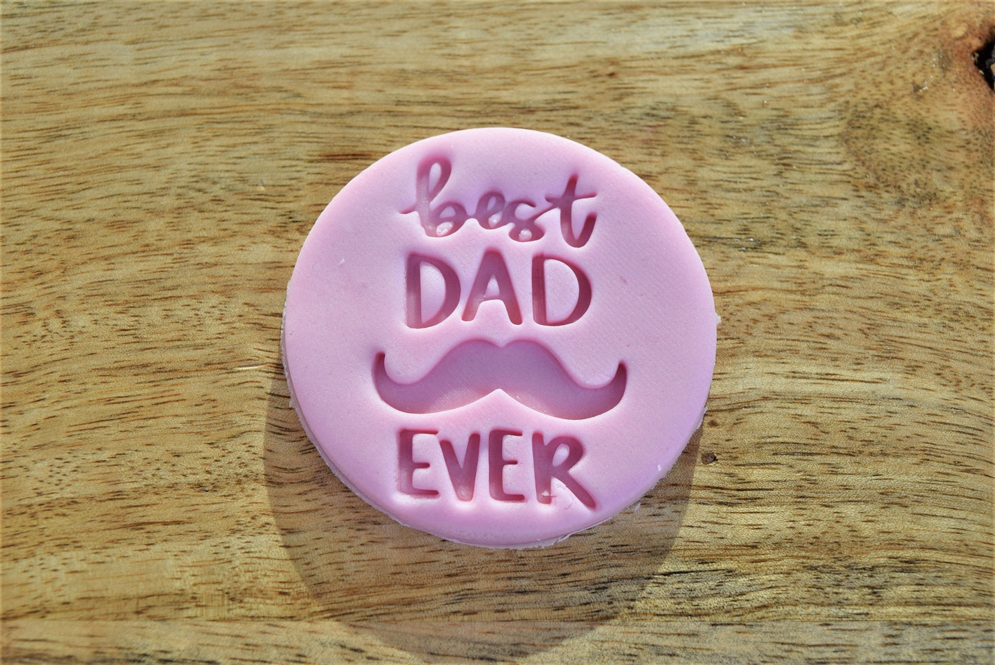 Best Dad ever icing stamp cookie and sweet fondant embosser decoration, happy father day