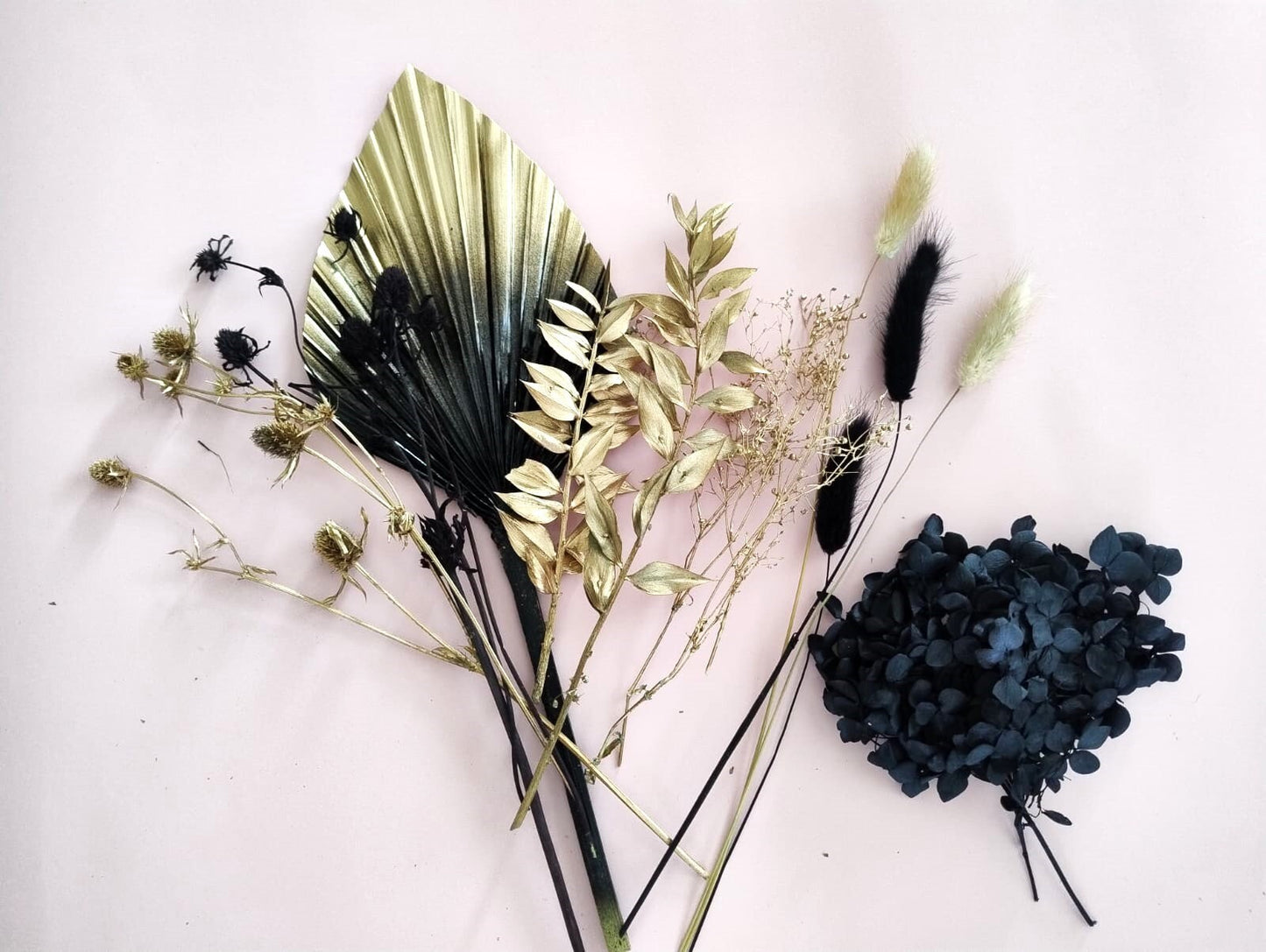 Black Dried flower bouquet cake topper Rustic Boho Wedding Cake Decoration Birthday Bridal Shower Party Cake accessories