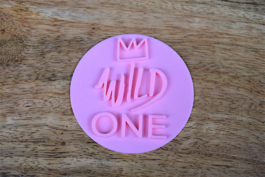 First birthday cookie fondant stamp decorations wild one icing stamp cupcake topper First birthday embosser decoration ideas DIY decoration