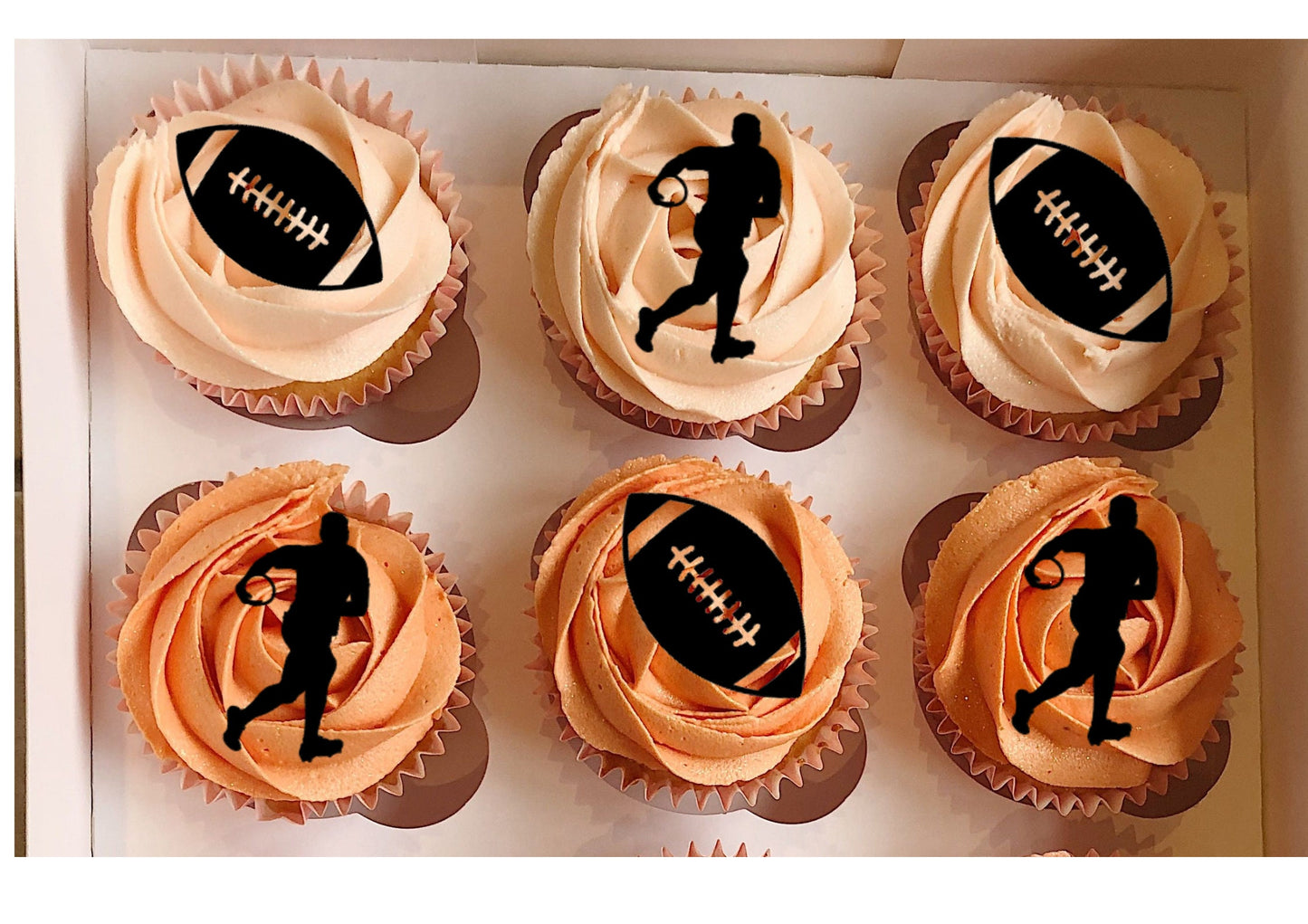 Rugby cupcake topper decoration birthday cake topper decoration Rugby cake topper birthday party cupcake decoration