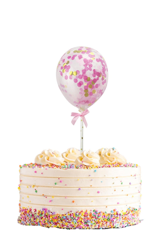 Confetti Balloons Cake Topper Birthday decoration cake sign party celebration Special occasion cake topper balloons